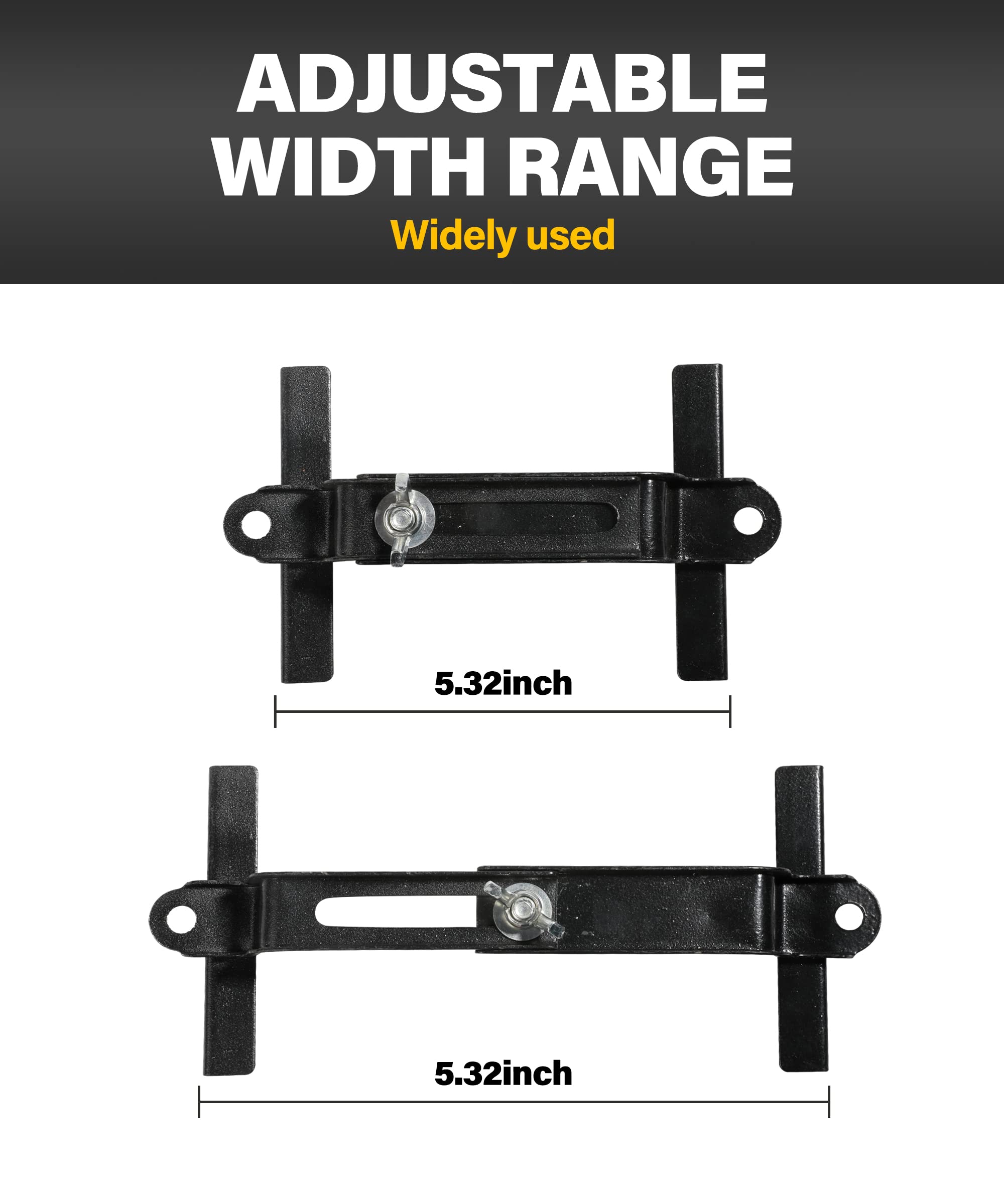 Esewalas Adjustable Battery Hold Down,Battery Tie Down Kit,Universal Battery Crossbar With J Bolt Battery Hold Down Bracket,Stai