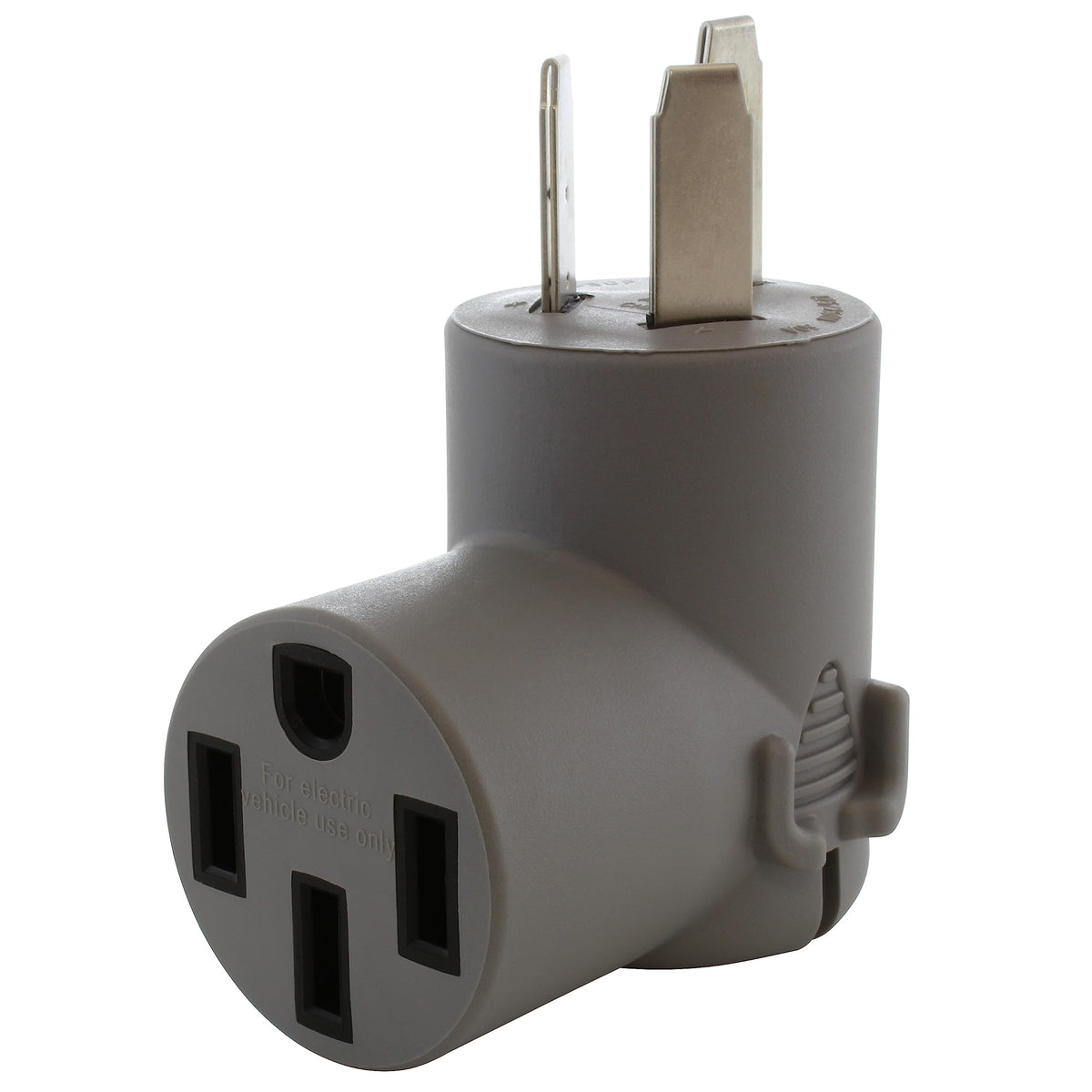 Ac Works Ev Charging Adapter For Tesla Use (10-50 50A 3-Prong Straight Blade To Tesla)