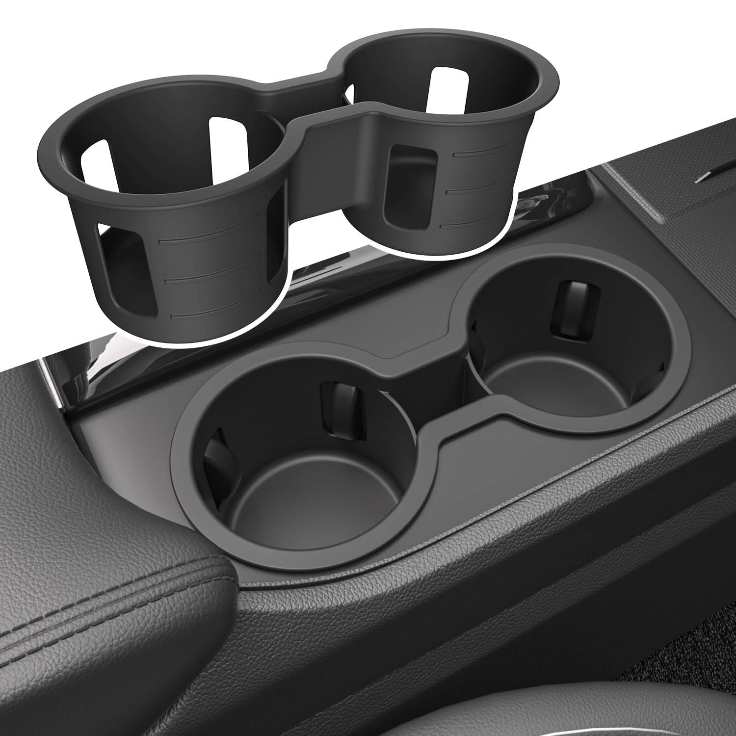 Xipoo Cup Holder Compatible with 2023-2025 Honda Pilot Silica Gel Cup Holder Insert Center Console Car Interior Organizer Replac