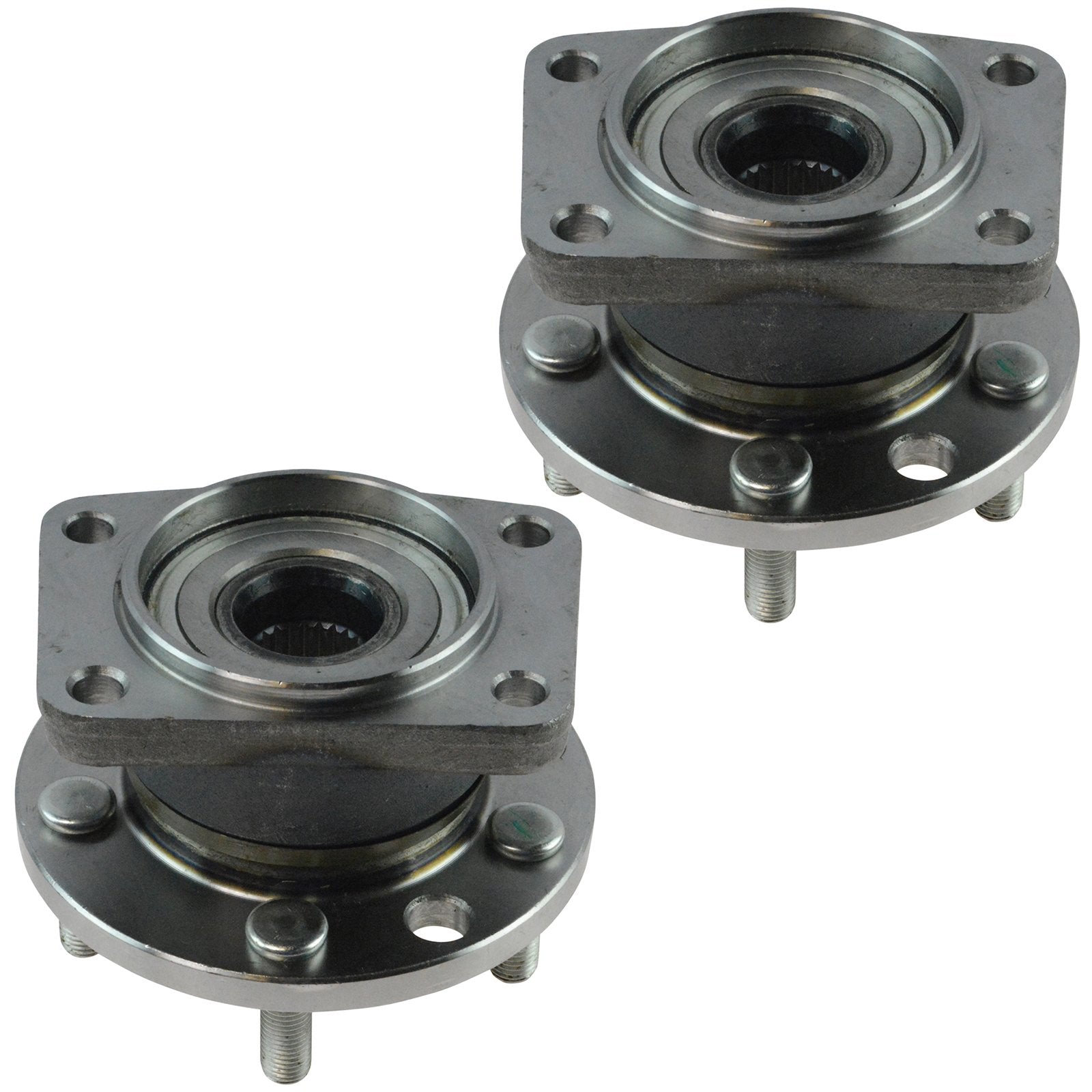 Trq Rear Wheel Hub Bearings Assembly Set Compatible With 2002-2008 Jaguar X-Type
