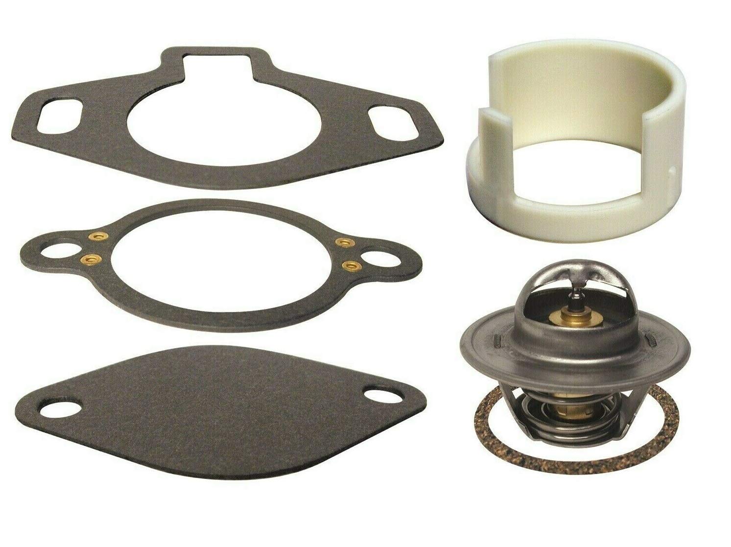 Glm Thermostat Kit 160° With Plastic Sleeve For Mercruiser V6 & V8 4.3L, 5.0L, 5.7L, 7.4L,8.2L 1987-Up Replaces 18-3647 807252Q5