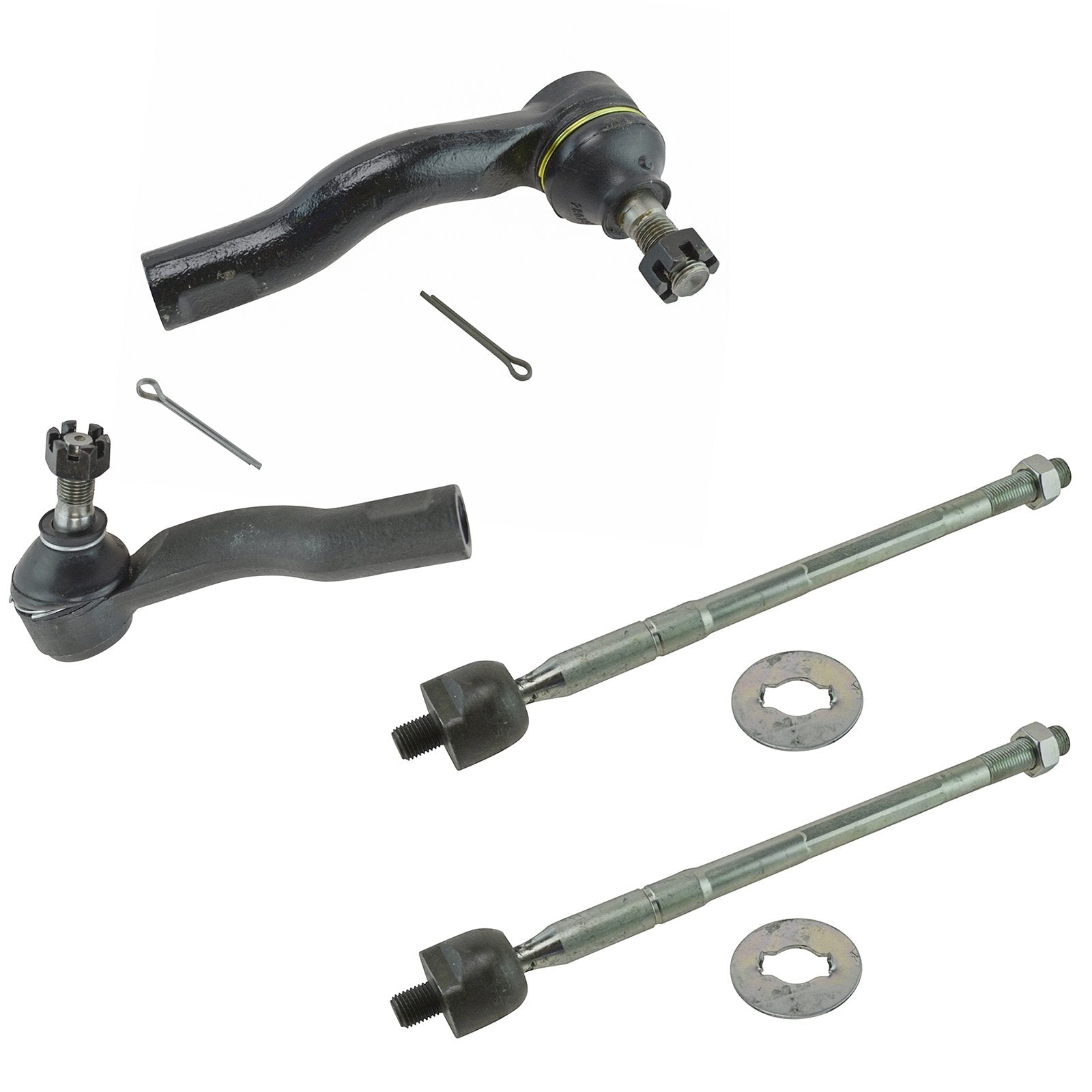 Trq Front Tie Rod Set Compatible With 2001-2005 Toyota Rav4