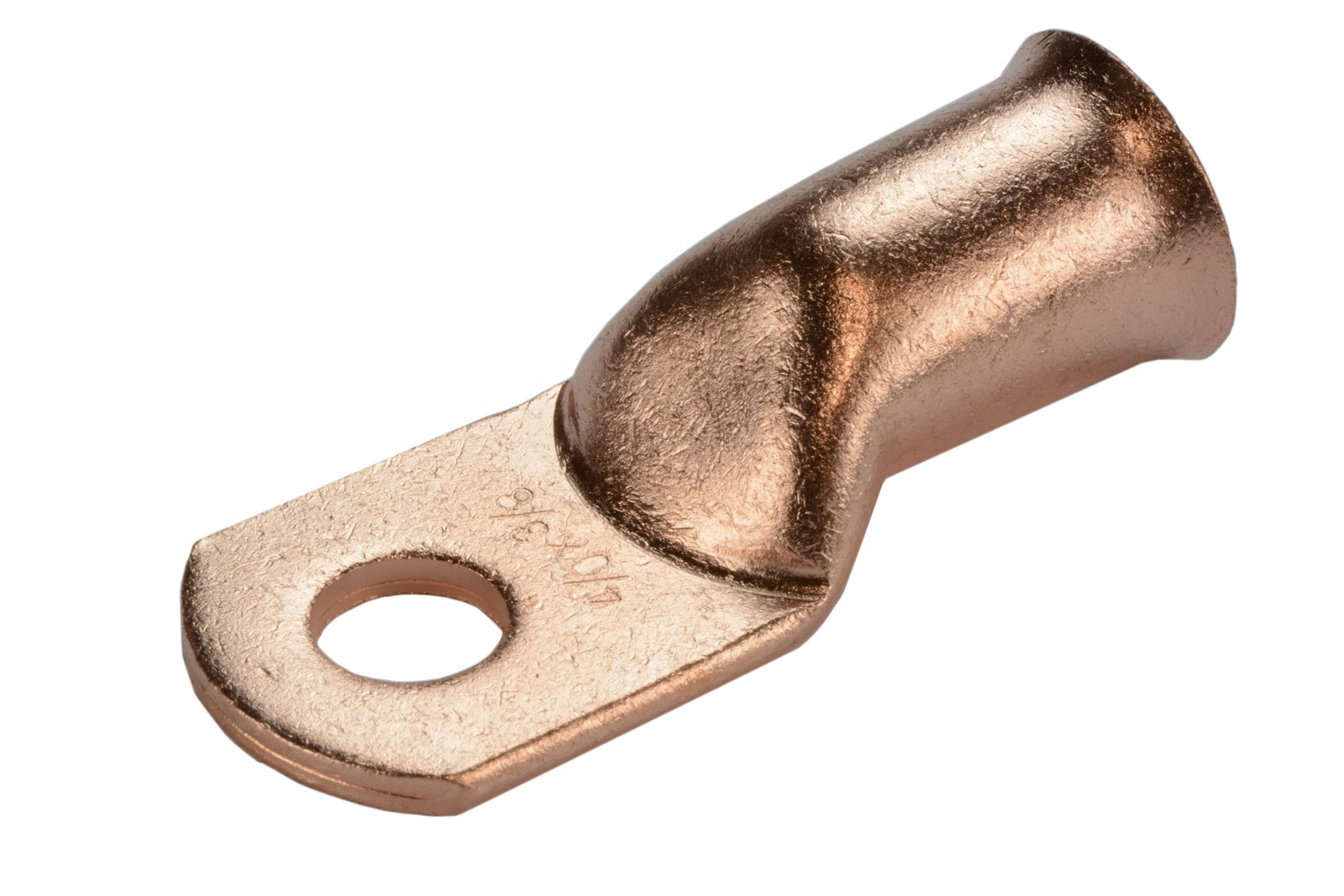 Temco 50 Pack Bare Copper Welding Battery Cable Ends, Lugs Terminal 4/0 Awg 3/8'' Hole (6 Awg To 1/0 Awg Options Available)