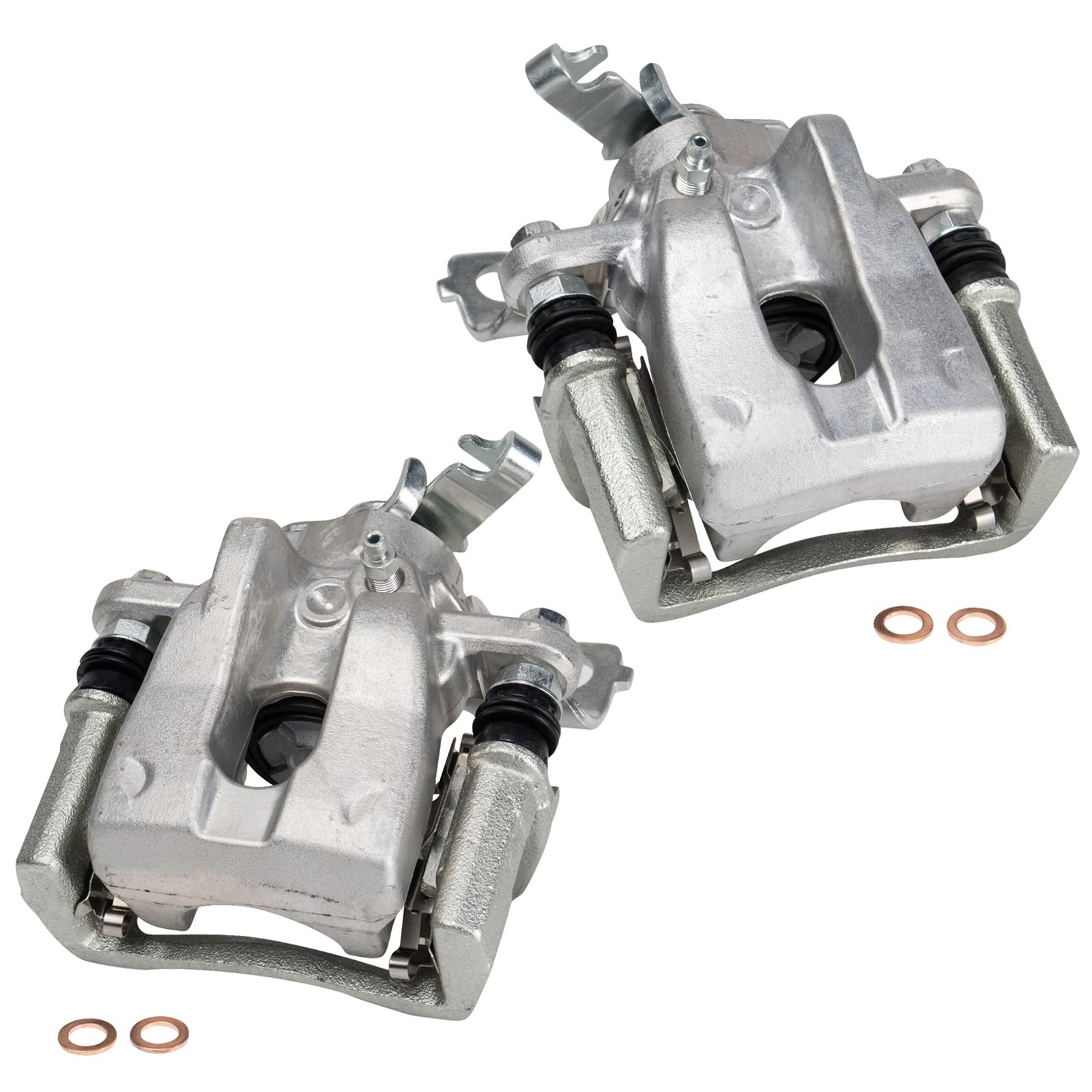 Trq Rear Brake Caliper Set Compatible With 2009-2010 Pontiac Vibe 2009-2019 Toyota Corolla 2009-2013 Matrix