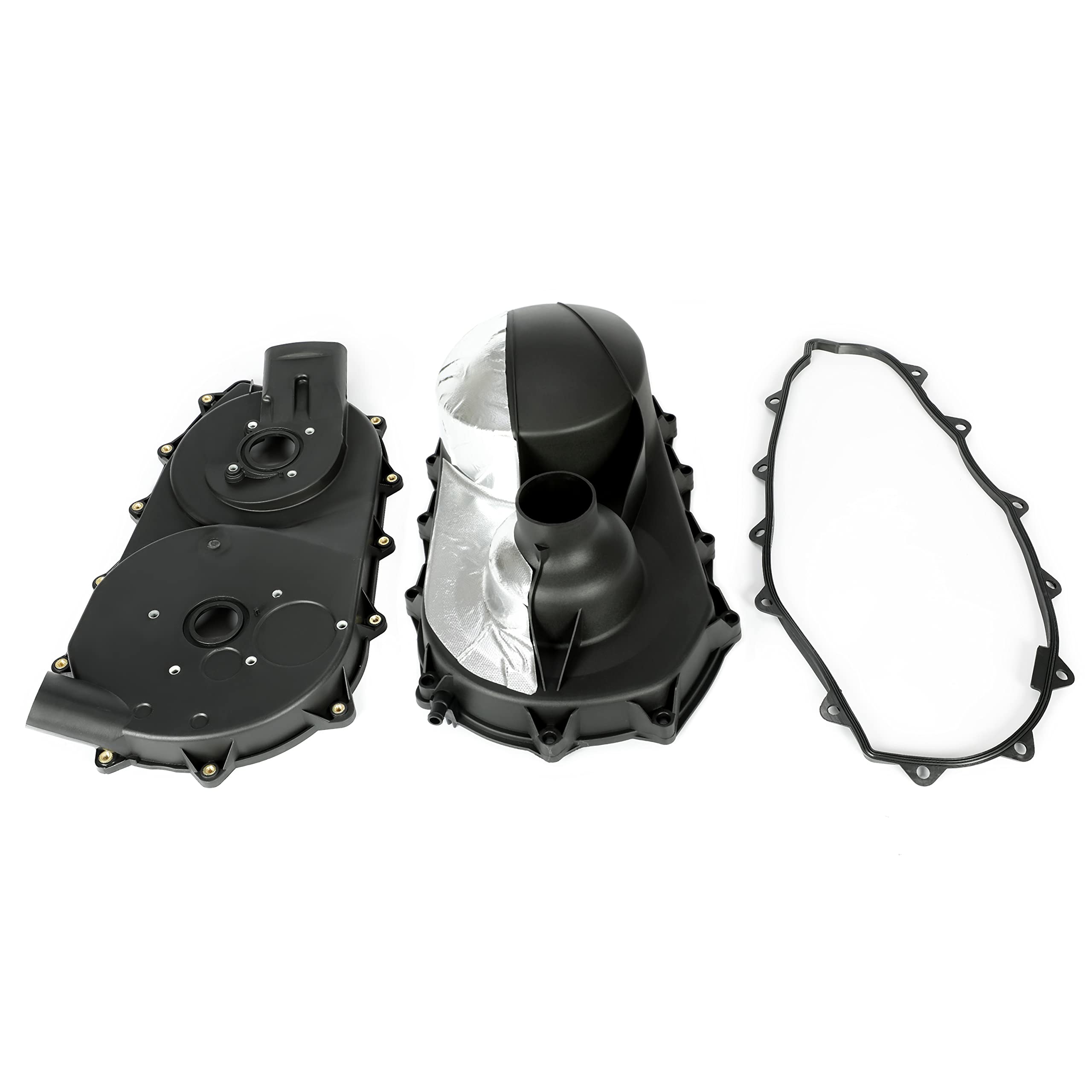 HECASA Inner & Outer Clutch Cover Set Compatible with 2014-Current Can-Am Maverick 1000R/ 2018-2020 Commander 1000R Drive Clutch