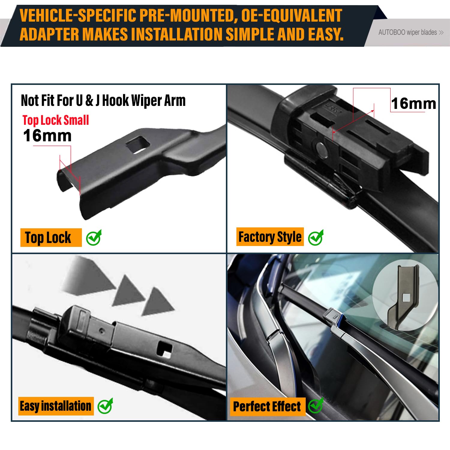 Oem Windshield Wiper Blade Replacement For Vw Volkswagen Atlas 2018 2019 2020 20221 2022 2023 Original Equipment All-Season Rear