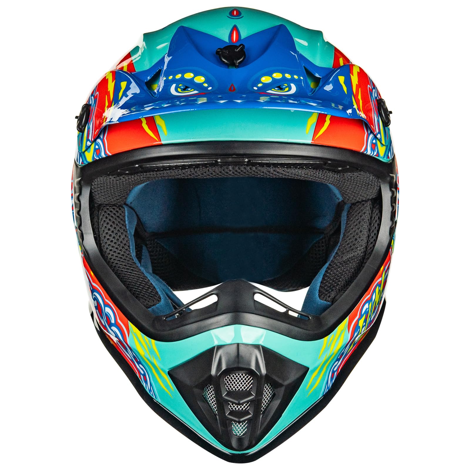 ILM Youth & Kids Dirt Bike Helmets Motocross ATV Dirtbike BMX MX Offroad Full Face Motorcycle Helmet, DOT Approved Model 128YS (
