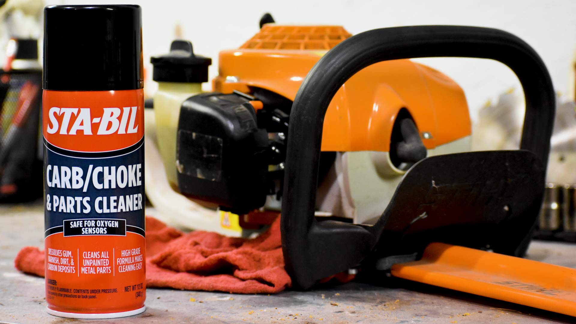 Sta-Bil Carb/Choke & Parts Cleaner - Safe For Oxygen Sensors - Dissolves Gum, Varnish, Dirt, & Carbon Deposits - Cleans Unpainte