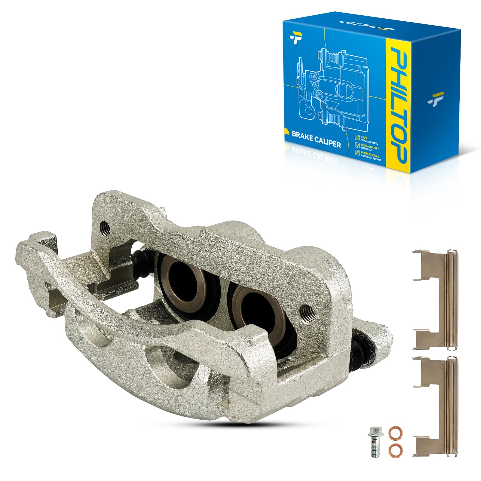 Philtop 18B4728 Disc Brake Caliper Assembly Front Right Passenger For 1999-2004 Silverado 1500, 2001-2006 Tahoe, Rear Left Drive