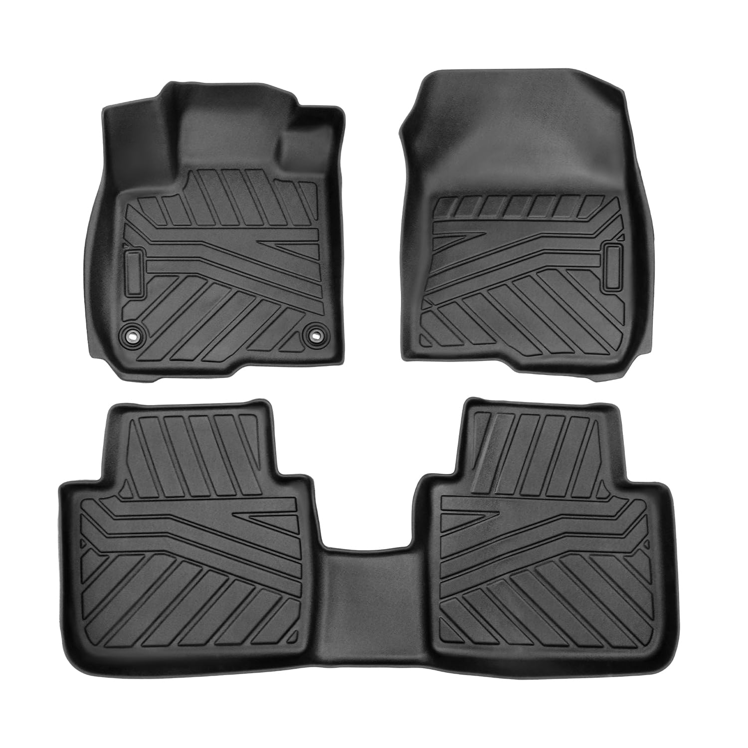 Forccord Custom Fit For Floor Mats Honda Hrv 2023 2024 2025 All Weather Protection Tpe Black Heavy Duty Non-Slip Waterproof 3D C