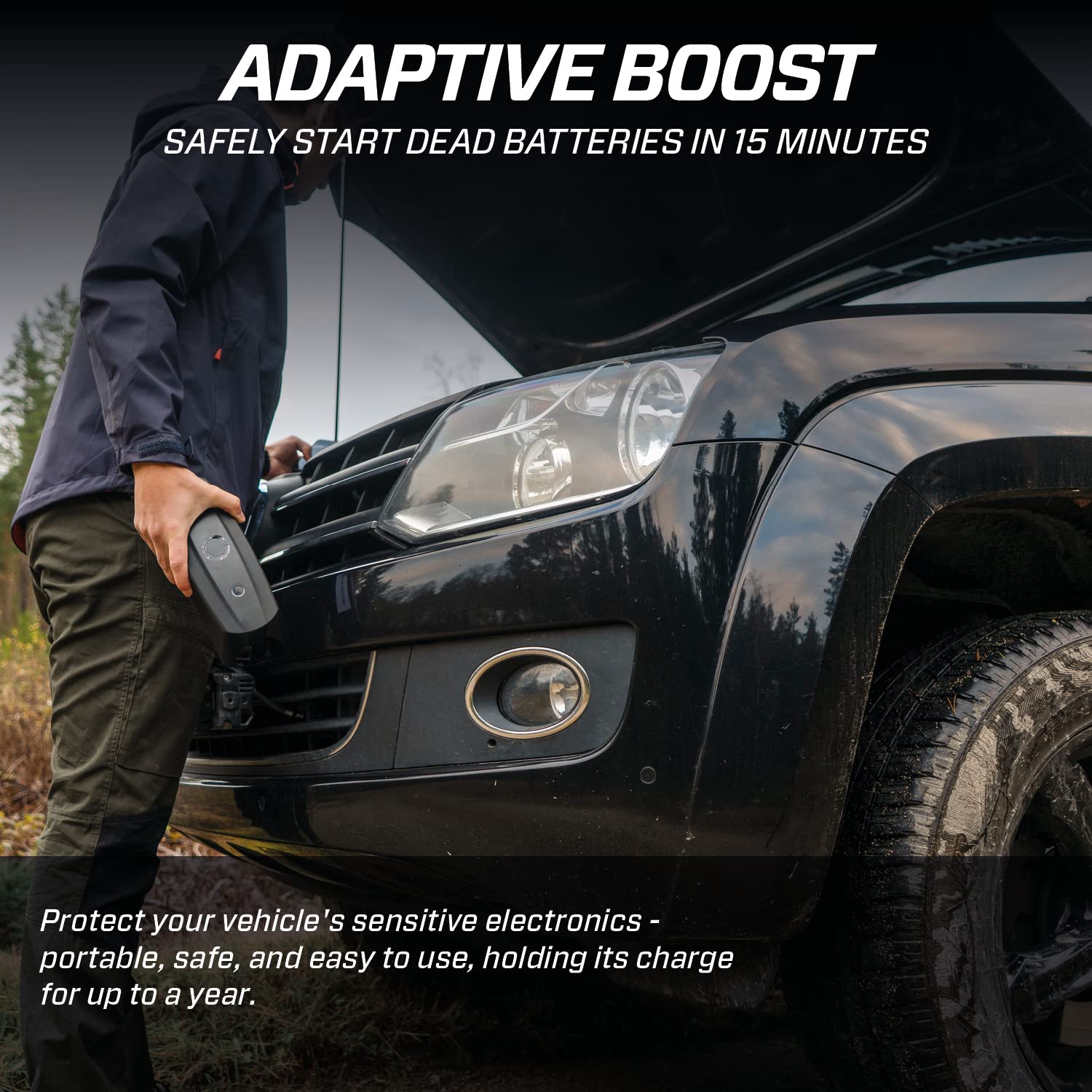 Ctek Cs Free, 12V Jump Starter Alternative, Adaptive Booster, Portable Battery Charger, Smart Battery Maintainer, 4-In-1 Charger Power Bank