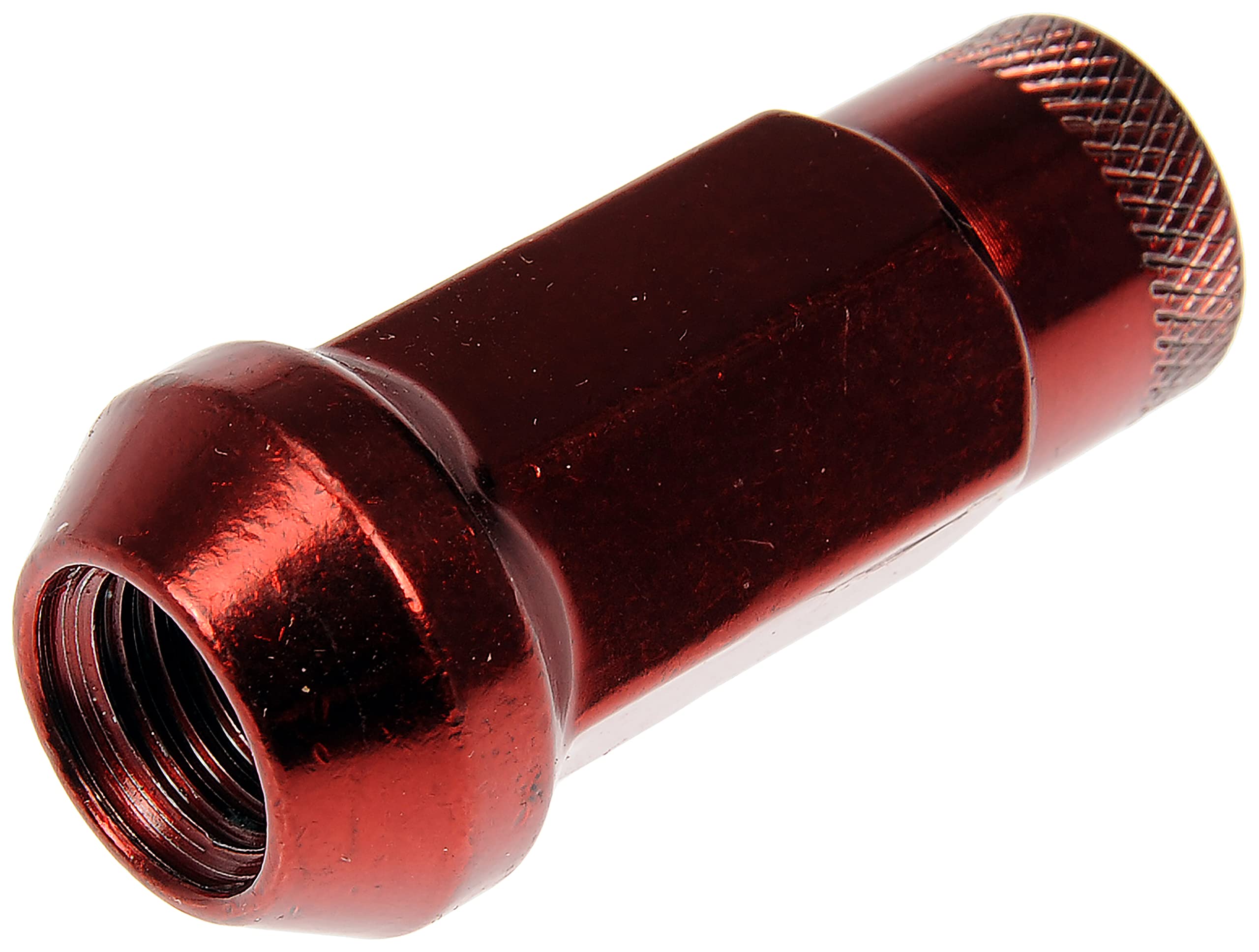 Dorman 713-385E Red Open End Knurled Wheel Nuts Compatible with Select Models, 20 Pack