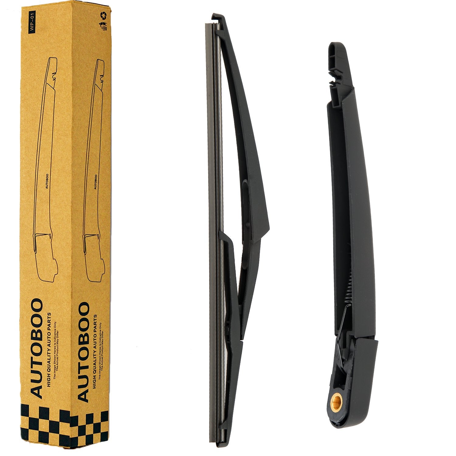 Rear Windshield Back Wiper Blade With Arm Replacement For Mercedes-Benz Ml-Class(350) 2007-2015 X164 / Gle 2012-2017 X166,Blade: