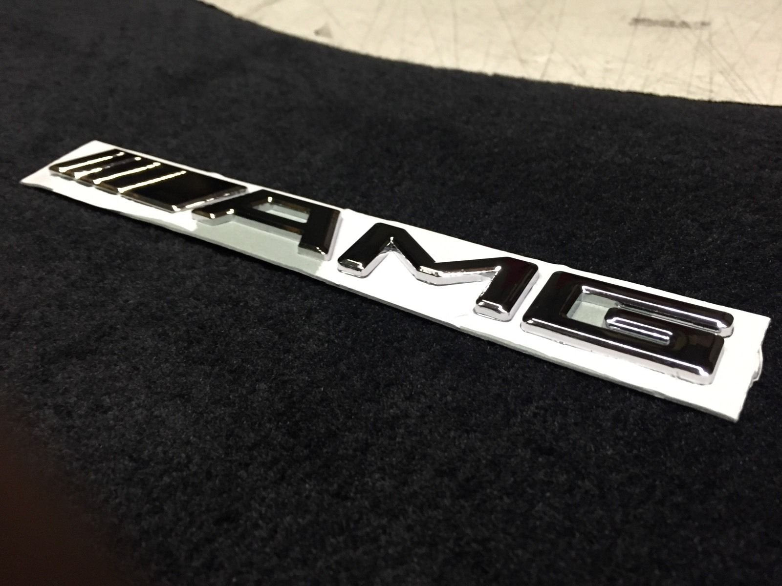 Amg Mercedes-Benz Badge Emblem Decal Trunk Fender Sticker Logo Chrome Usa New!