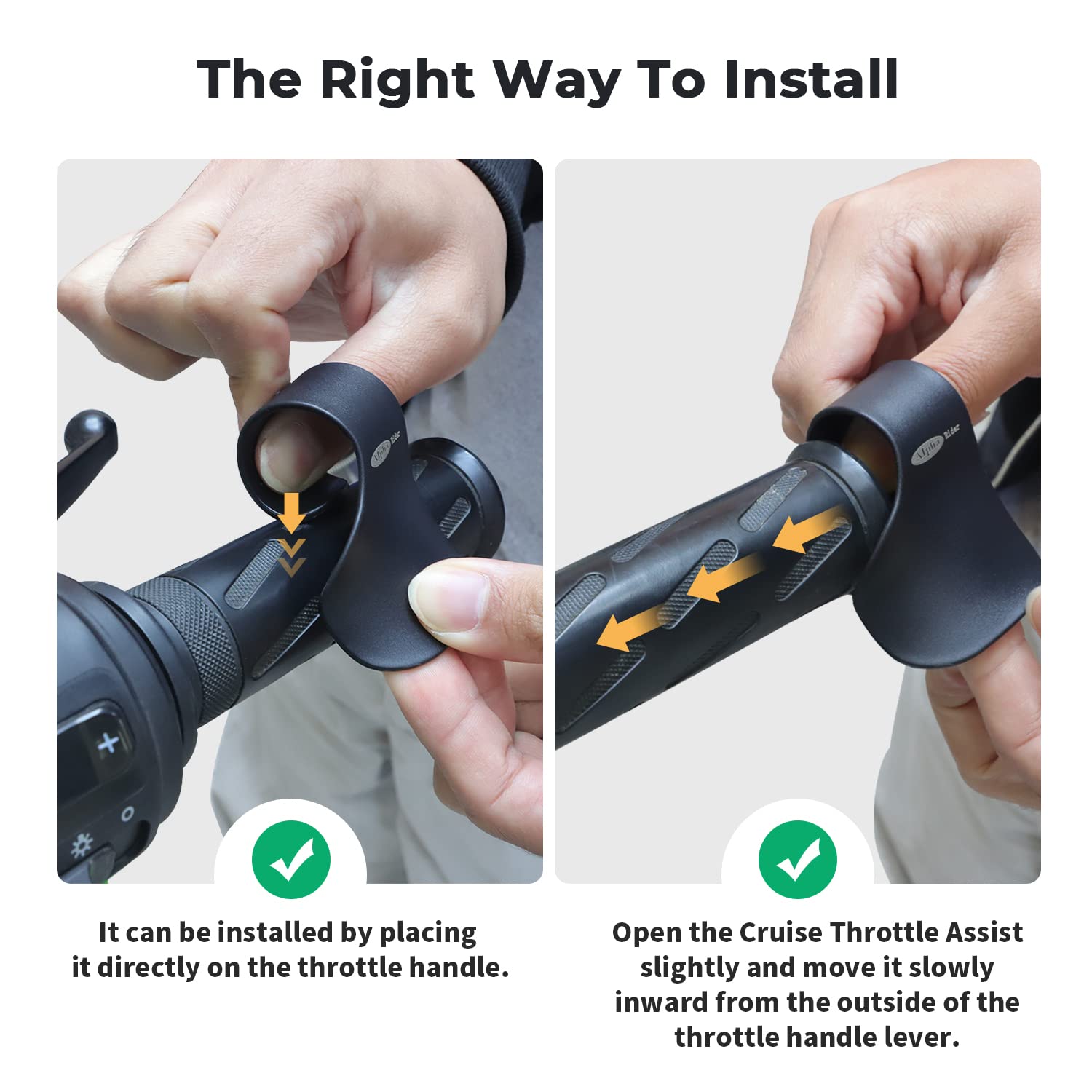 Alpha Rider Cruise Throttle Assist For 7/8'' Handlebar Universal Motorcycle Throttle Mounted Assist Oil Control For Street Bike