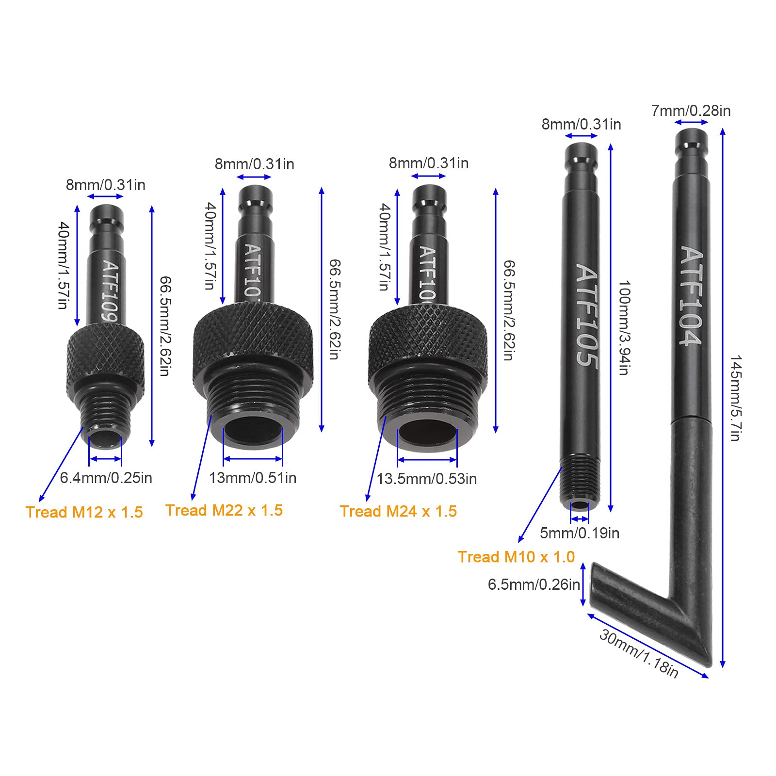 gohantee Transmission Automatic Fluid Oil Filling Filler Adapter Replacement for VW Audi 09G 01J 722.9 CVT DSG ATF Benz 722.9