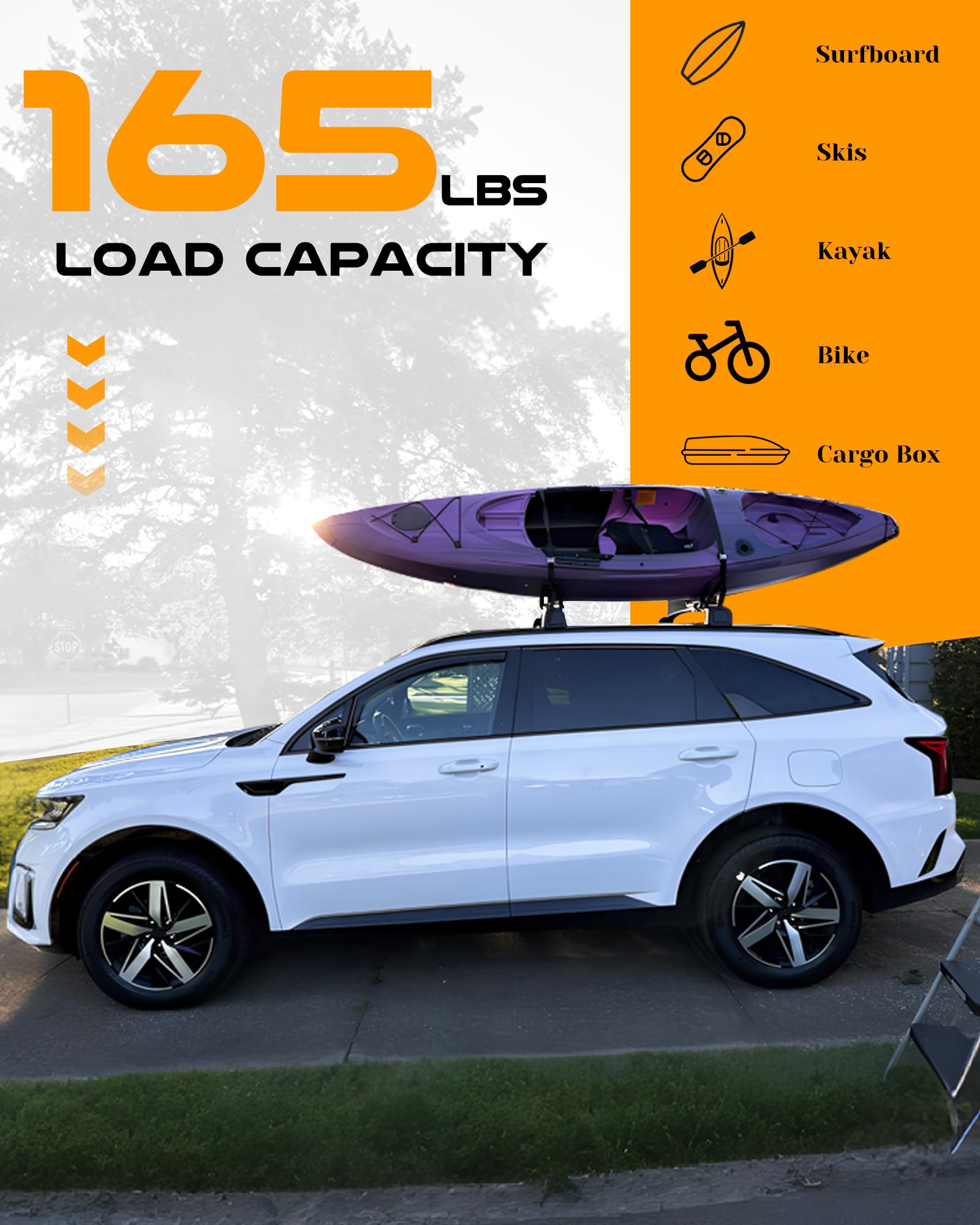 Snailfly Upgraded Crossbars Fit For 2015-2025 Volvo Xc90 Lockable Roof Rack Cross Bars Cargo Accessories, Work For Flush Side Ra