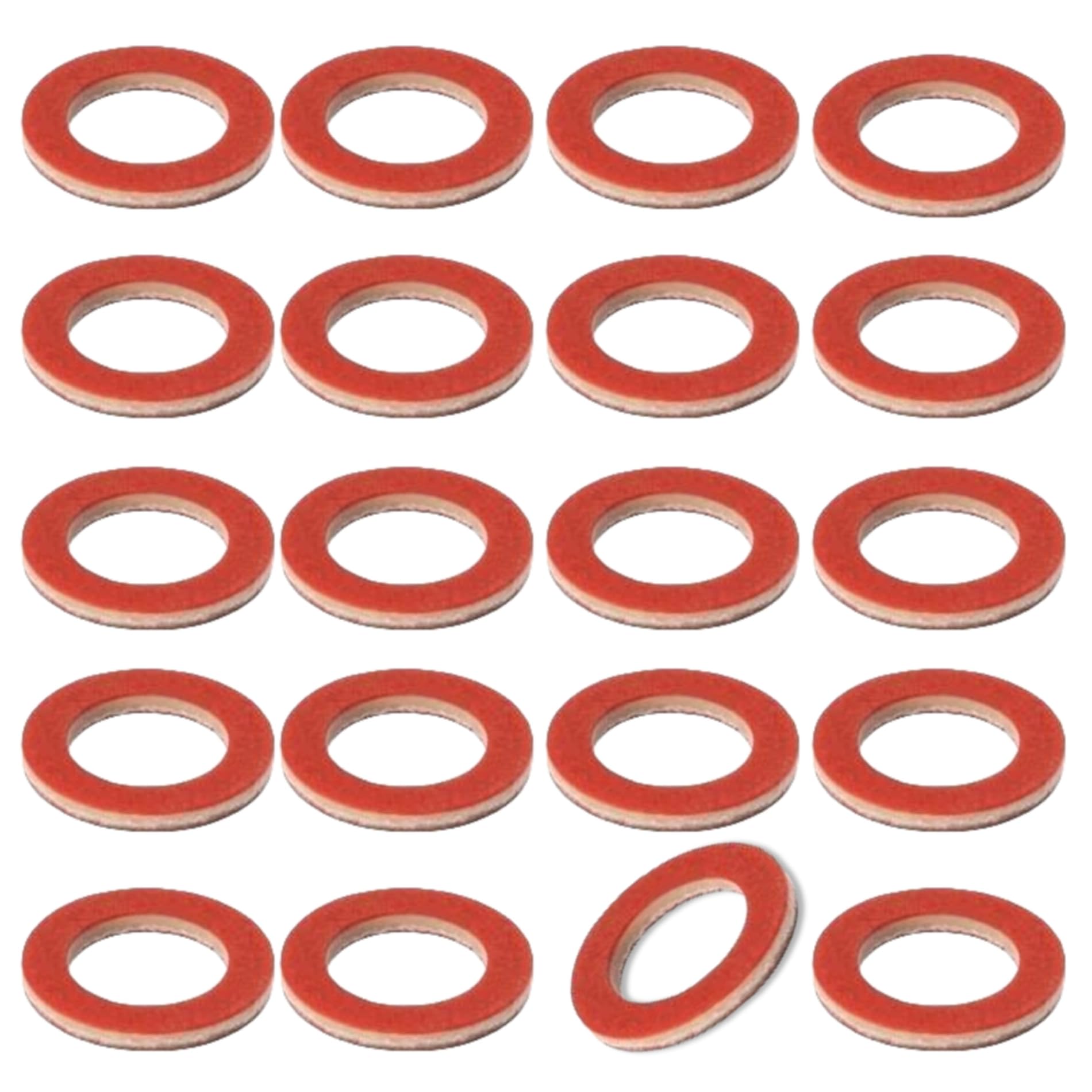 Ghmarine 20 Packs 90430-08020 Lower Unit Oil Drain Gaskets For Yamaha 4 Stroke Outboard Motors Gear Case Seals 90430-08003