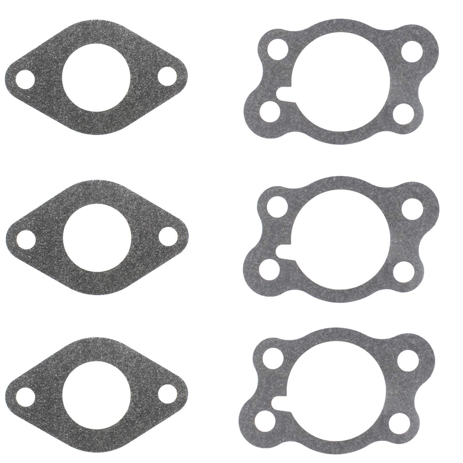 Qazaky 6 Pcs Carburetor Gasket Compatible With Ezgo Gas Golf Cart 295Cc 350Cc 4-Cycle Robin Engine Marathon Medalist Txt Freedom