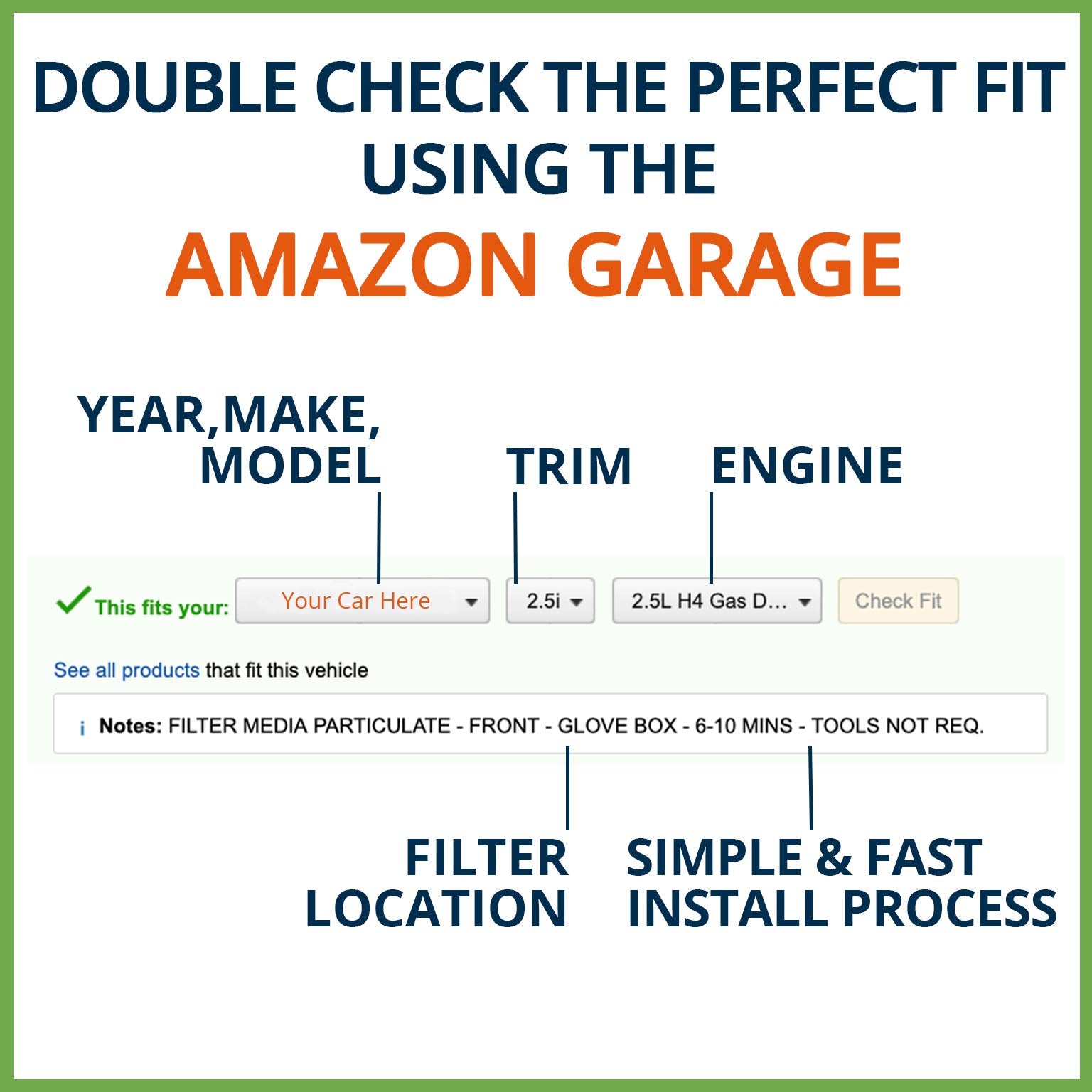 Ecogard Xa6272 Air Filter