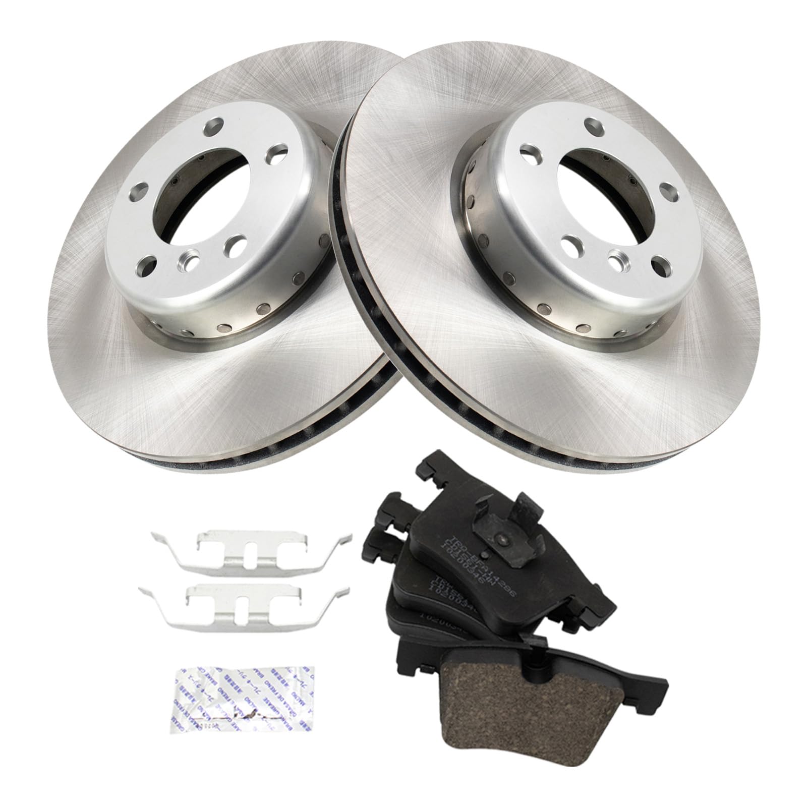 Trq Front Brake Pad & Rotor Kit Compatible With 13-20 Bmw