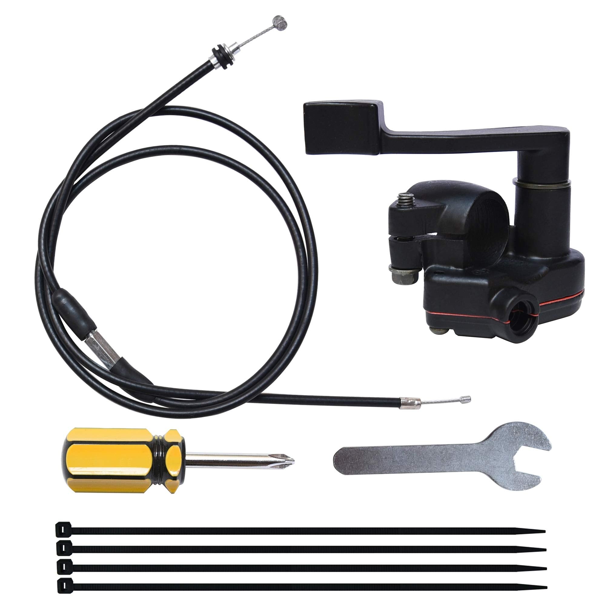 7/8'' 22Mm Thumb Throttle Cable Accelerator Handle Assembly For 50Cc 70Cc 90Cc 110Cc 125Cc 250Cc Atv Quad Go Kart Taotao Pit Bike