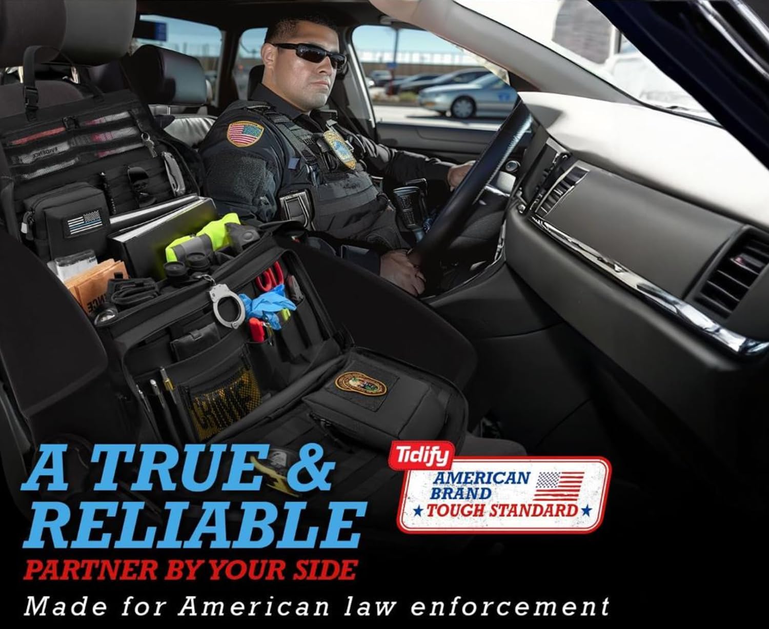 Tidify Patrol Bag Used By Law Enforcement Police Gear And Military Grade - Water Resistant Police Officer Duty Bag - Heavy Duty