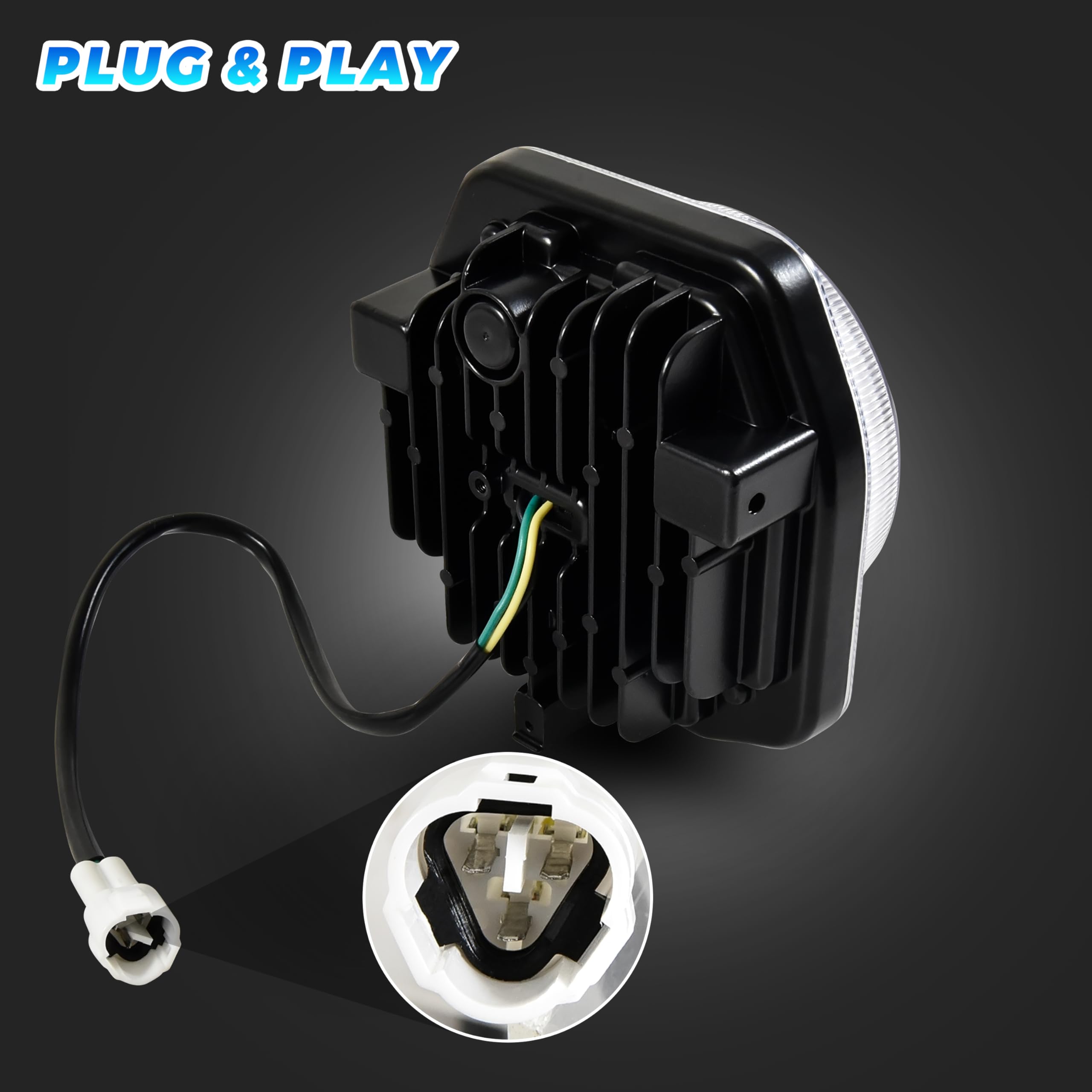 SAUTVS LED Headlights for Yamaha YXZ 1000R, High Low Beam Head Lights Front Lamps for Yamaha Wolverine X2 X4 850 2018-2025, YXZ1