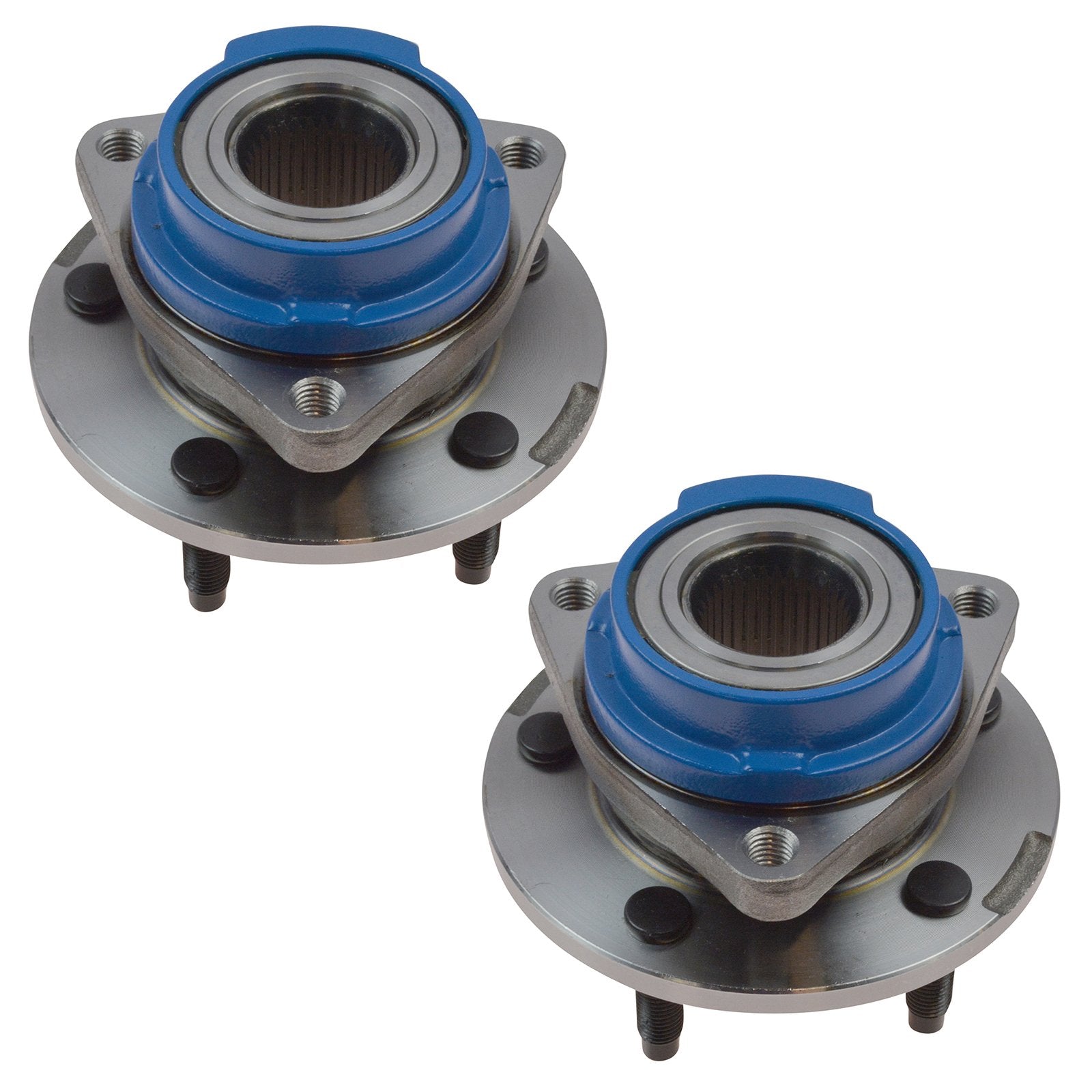 Trq Front Wheel Hub & Bearing Assembly Pair Set For Buick Chevy Pontiac