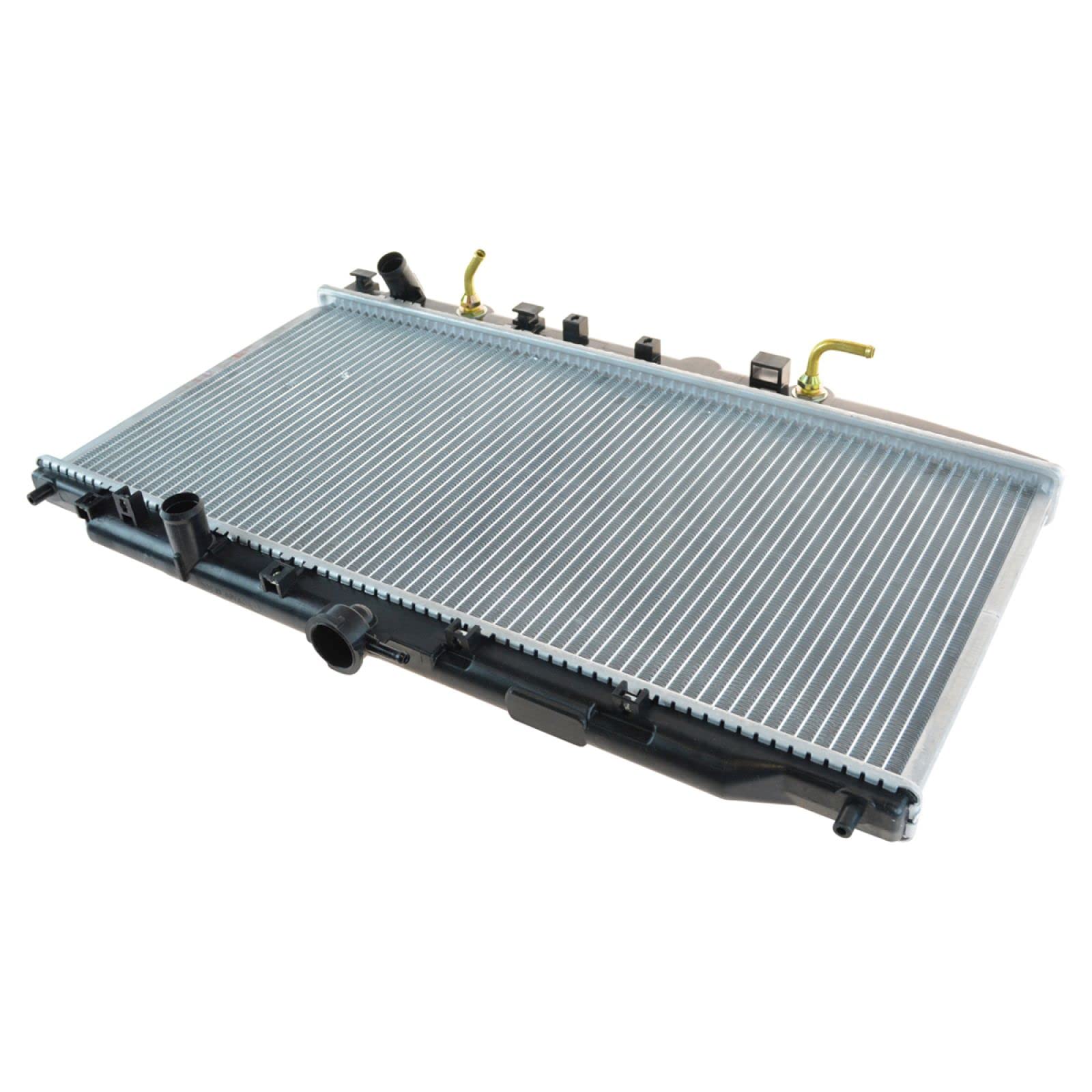 Trq Radiator Assembly Aluminum Core Compatible With 88-91 Honda Civic Crx Cu10 Cu886 Ho3010164