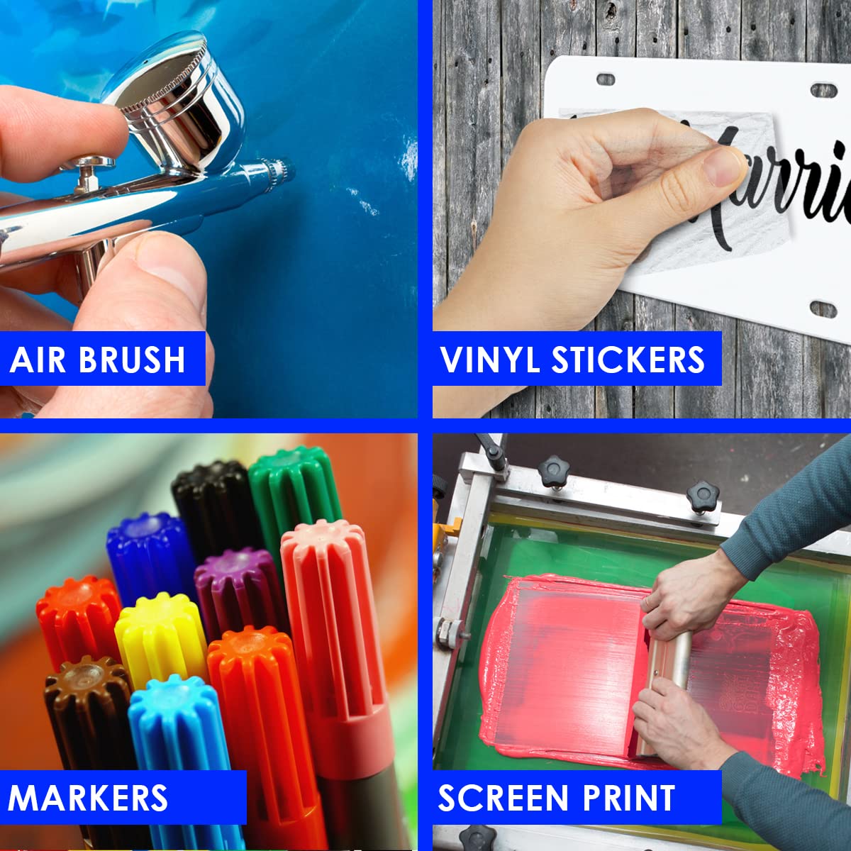 Simplee Signage 12''x6'' Blank License Plates for Custom Vinyl Designs and Business Use - Create Personalized Vanity Plates - DY