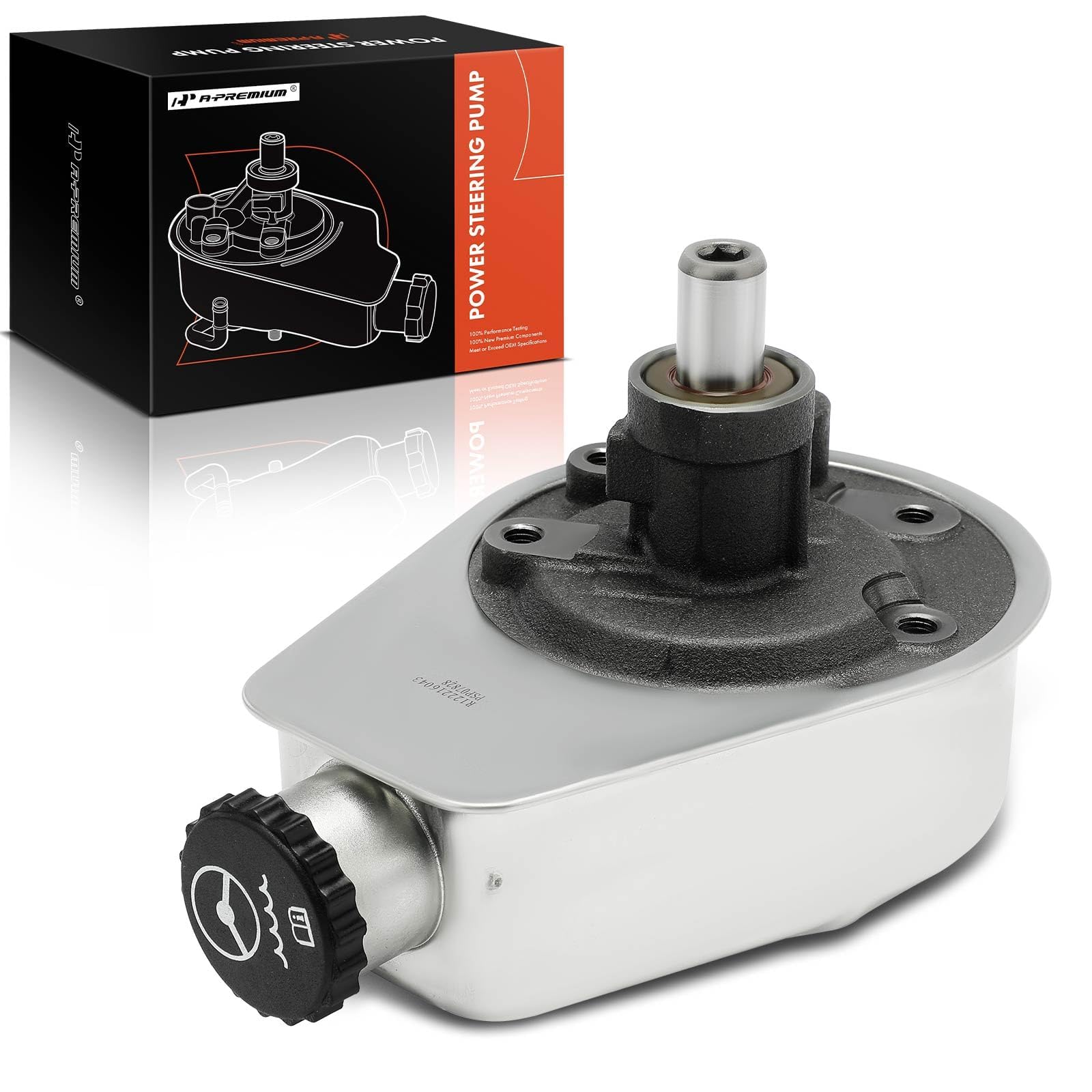 A-Premium Power Steering Pump, With Reservoir, Compatible With Chevrolet & Gmc - 1990-1995 - C1500, C1500 Suburban, C2500, C2500