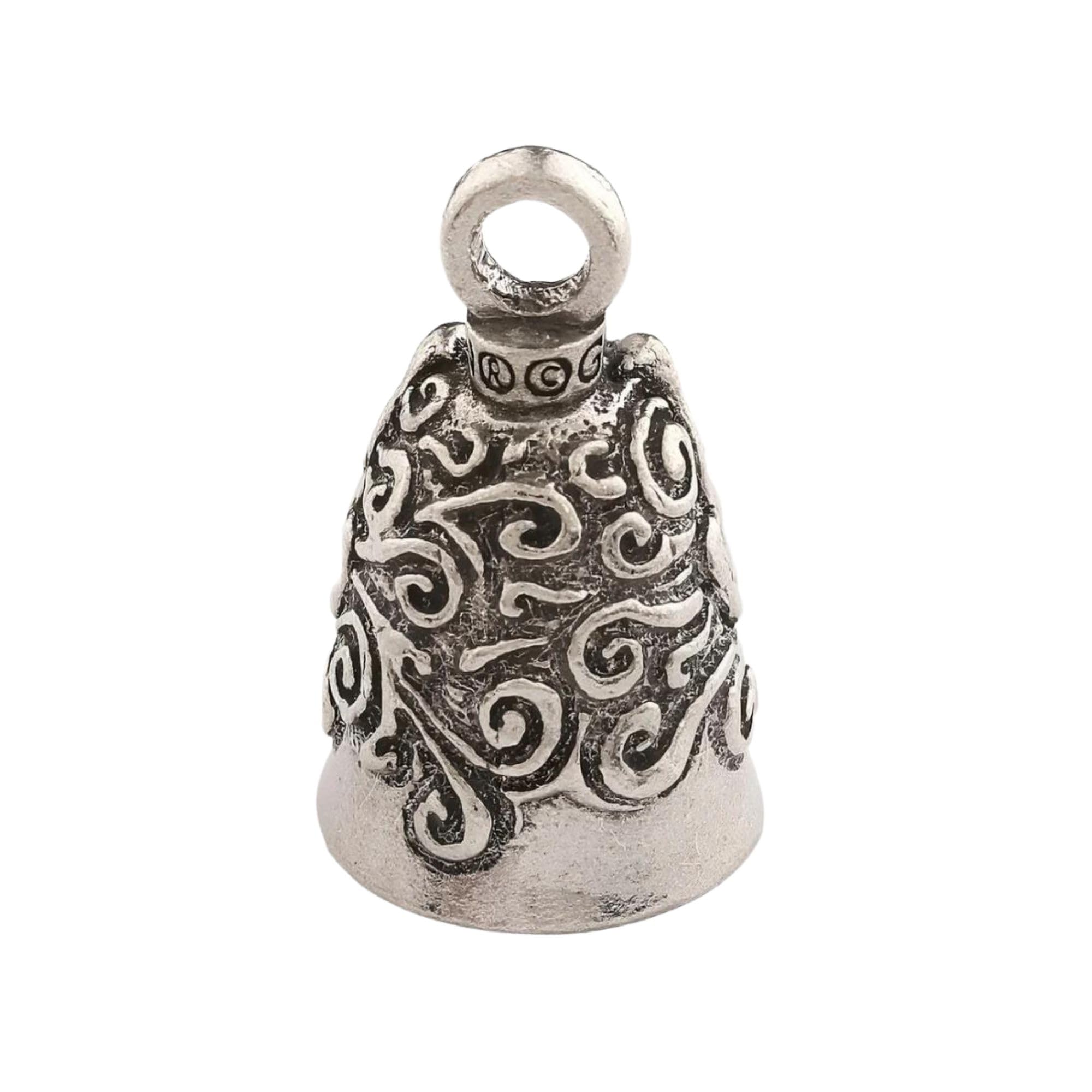 Guardian Bell Insane Clown Good Luck Bell w/Keyring & Black Velvet Gift Bag | Motorcycle Bell | Lead-Free Pewter | Good Luck Gif