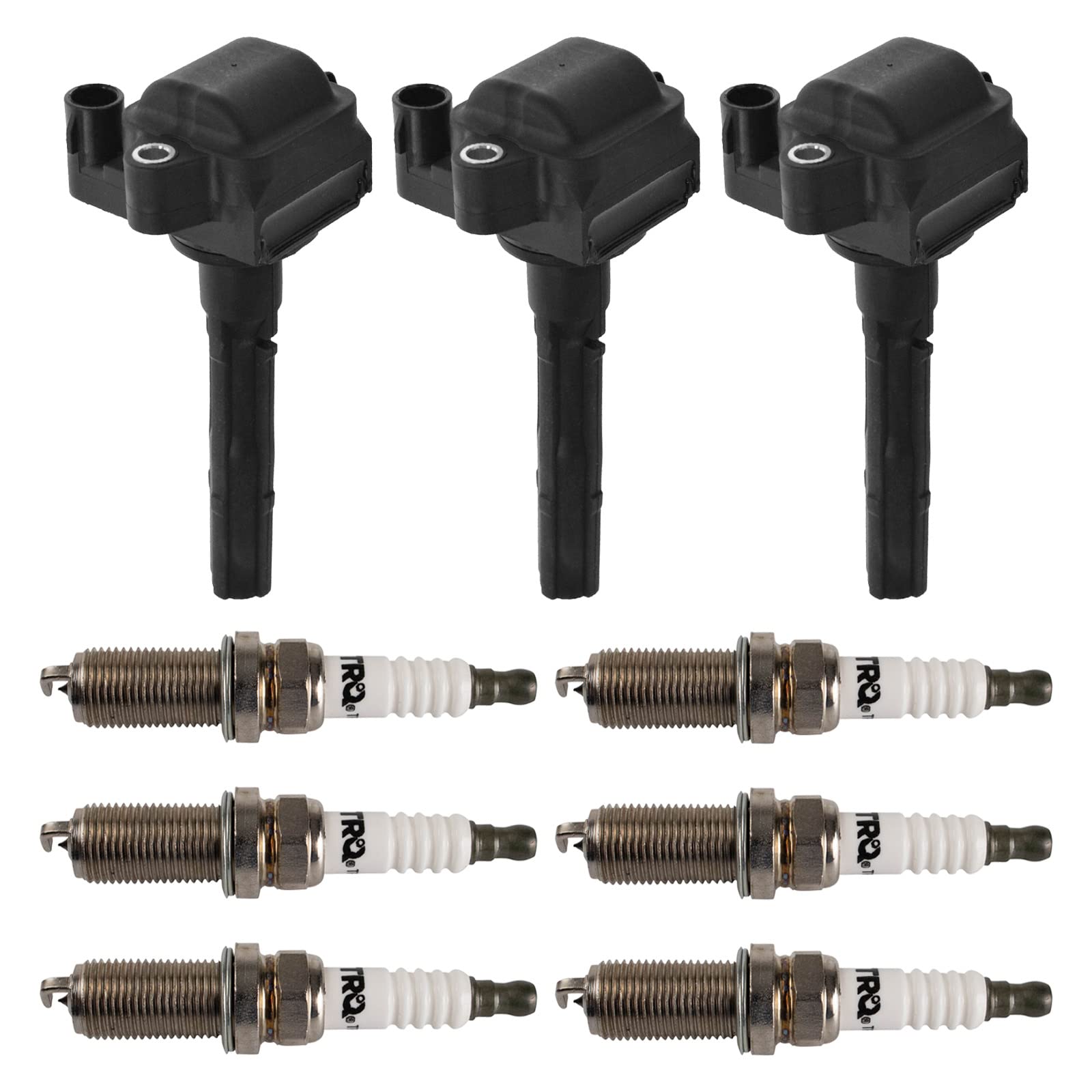 Trq Ignition Kit Ignition Coil Spark Plugs Compatible With 1996-2001 Lexus Es300 1996-1999 Toyota Avalon Camry 1998-2000 Sienna