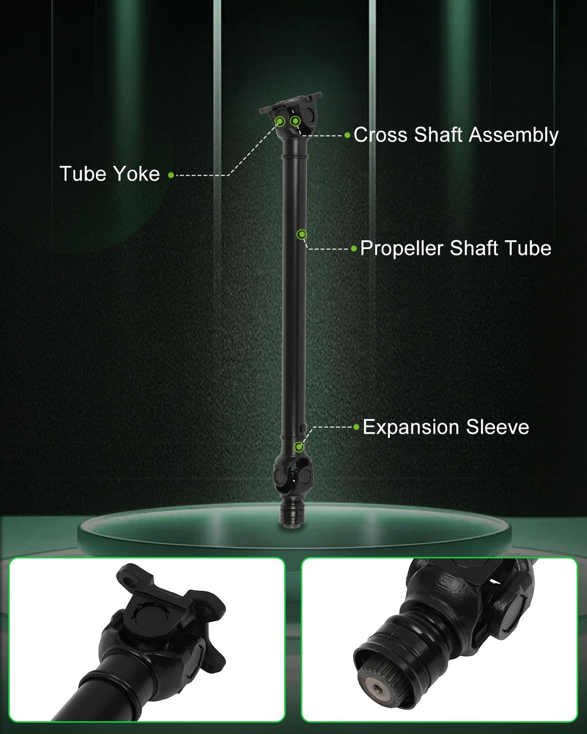 Scitoo 27.75'' Front Drive Shaft Assembly Propeller Shaft Compatible For Bmw X5 4.8L 2007-2010 26207556020 938-256 65-7064 93825