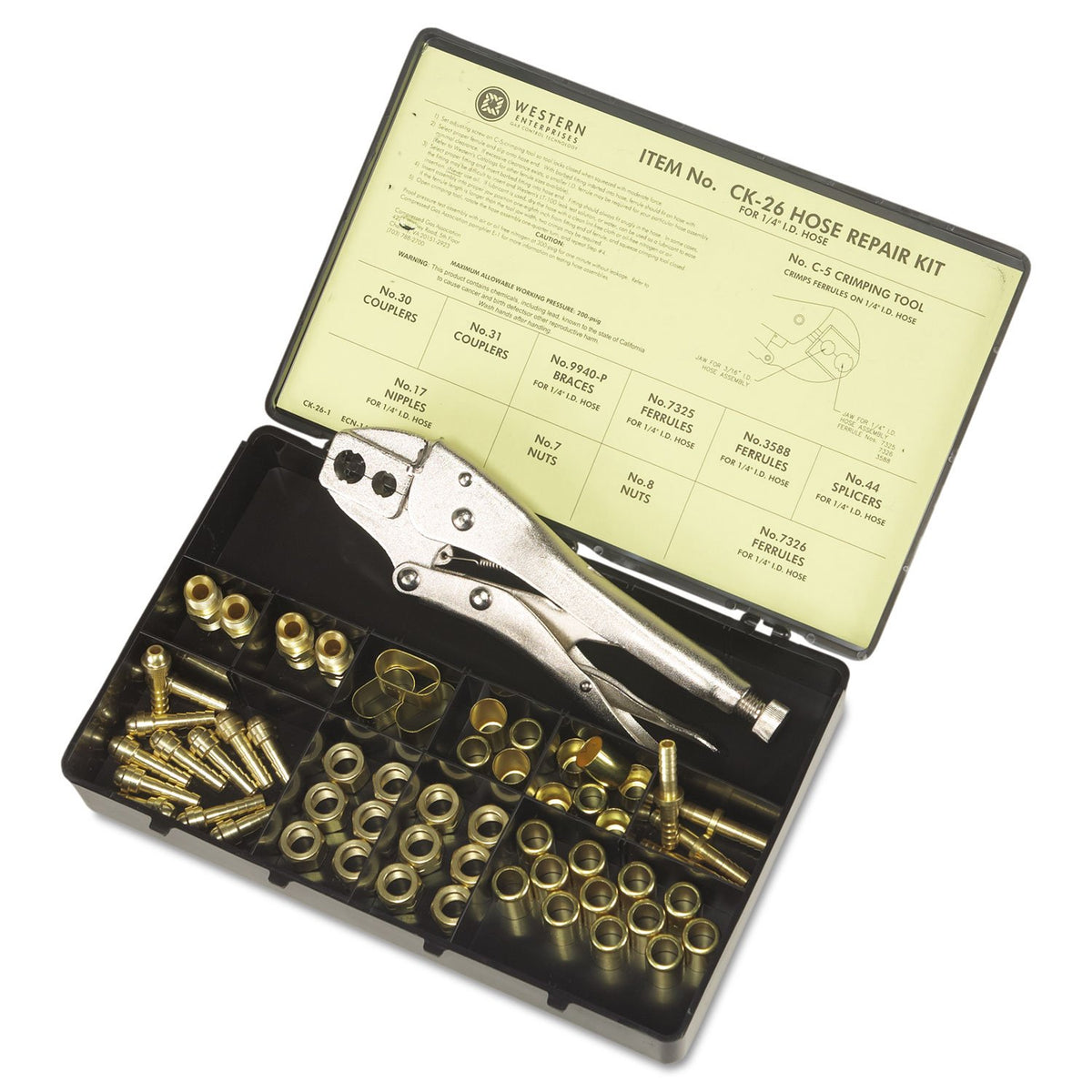Western Enterprises, Ck-26, B Size X 1/4'' I.D. Hoserepair Kit