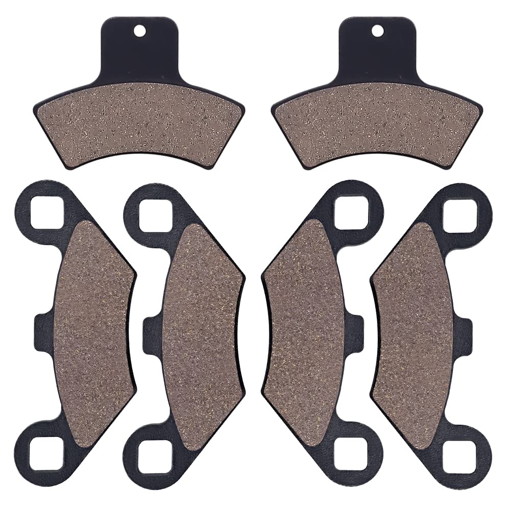 Cyleto Front and Rear Brake Pads for Polaris Sportsman 500 400 335 Scrambler 400 500 Trail Blazer 250 400 Magnum 325 500 Sport 4