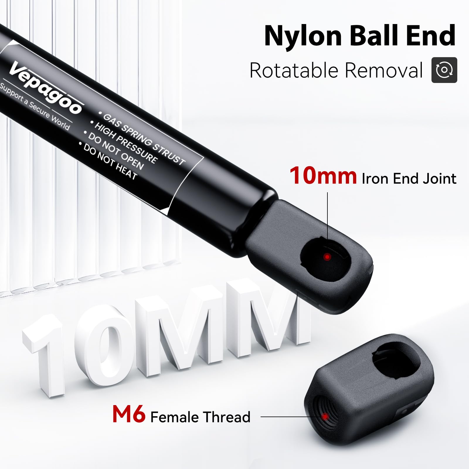 Vepagoo 24Inch 60Lb/267N Gas Struts Shocks Lift Support Spring For Tonneau Cover Truck Pickup Bed Rv Door Replacement Sturt Se24