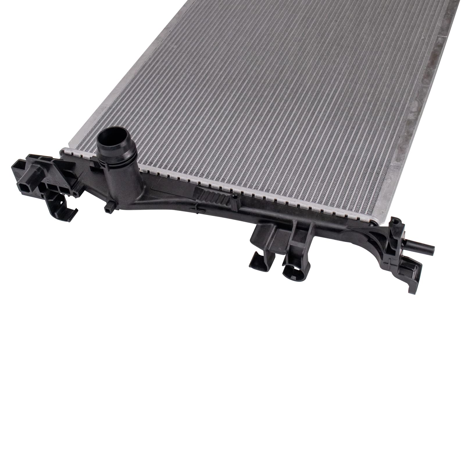 Trq Radiator Assembly Aluminum Core Compatible With 16-18 Fiat 500X 15-18 Jeep Renegade Cu13535