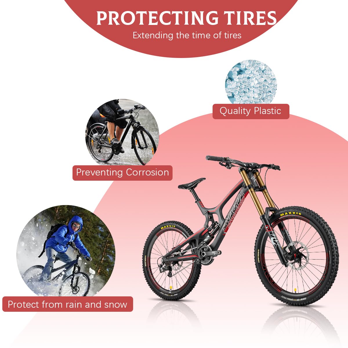 Ziciner 50 Pcs Tire Valve Stem Caps, Plastic Car Tyre Valve Cap With O Rubber Seal, Dustproof Airtight Seal Wheel Stem Covers, U