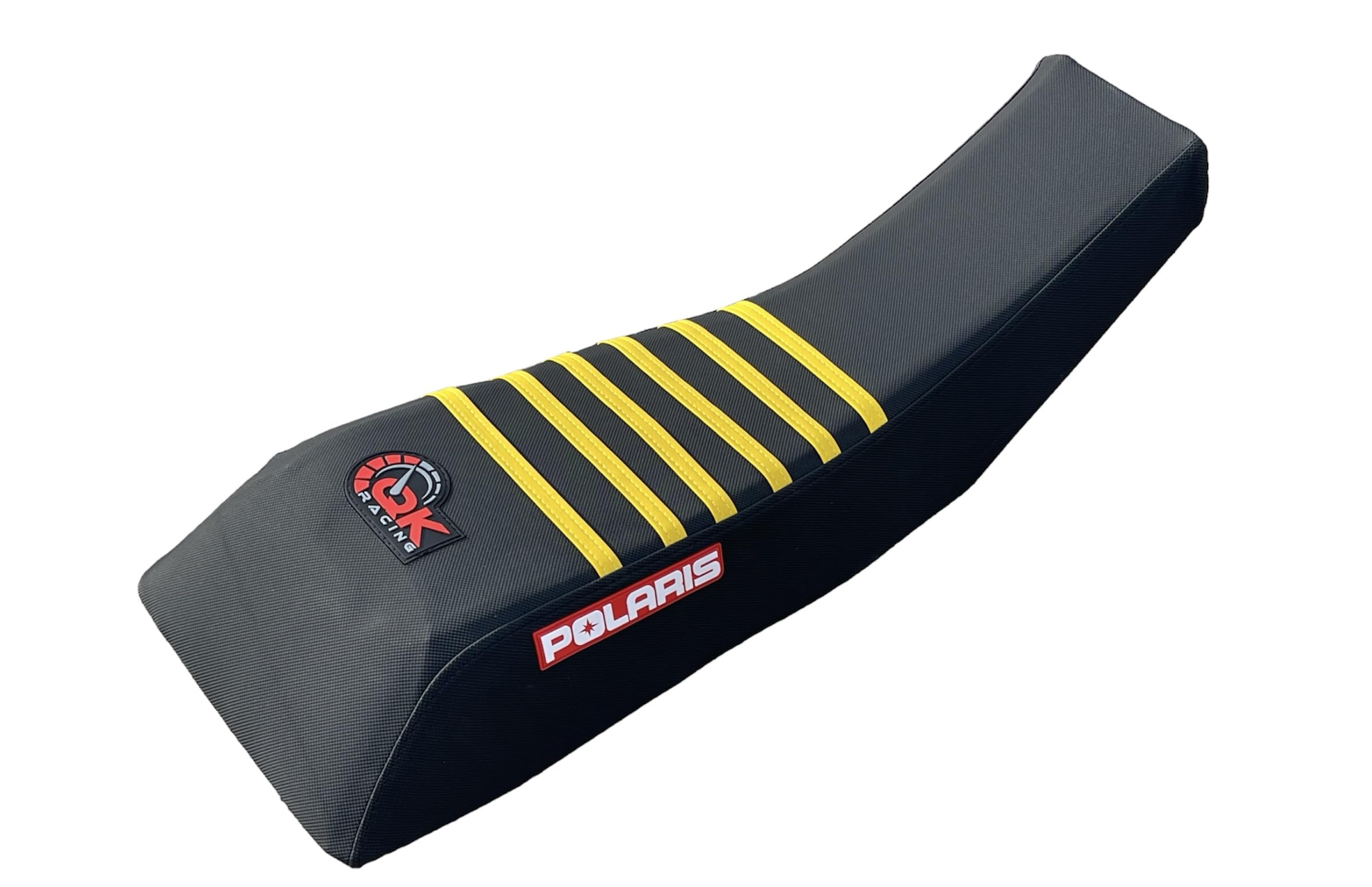 QK RACING Polaris Scrambler Trailblazer Sport 250 400 500 Seat Cover 1995-2003 Black/Yellow