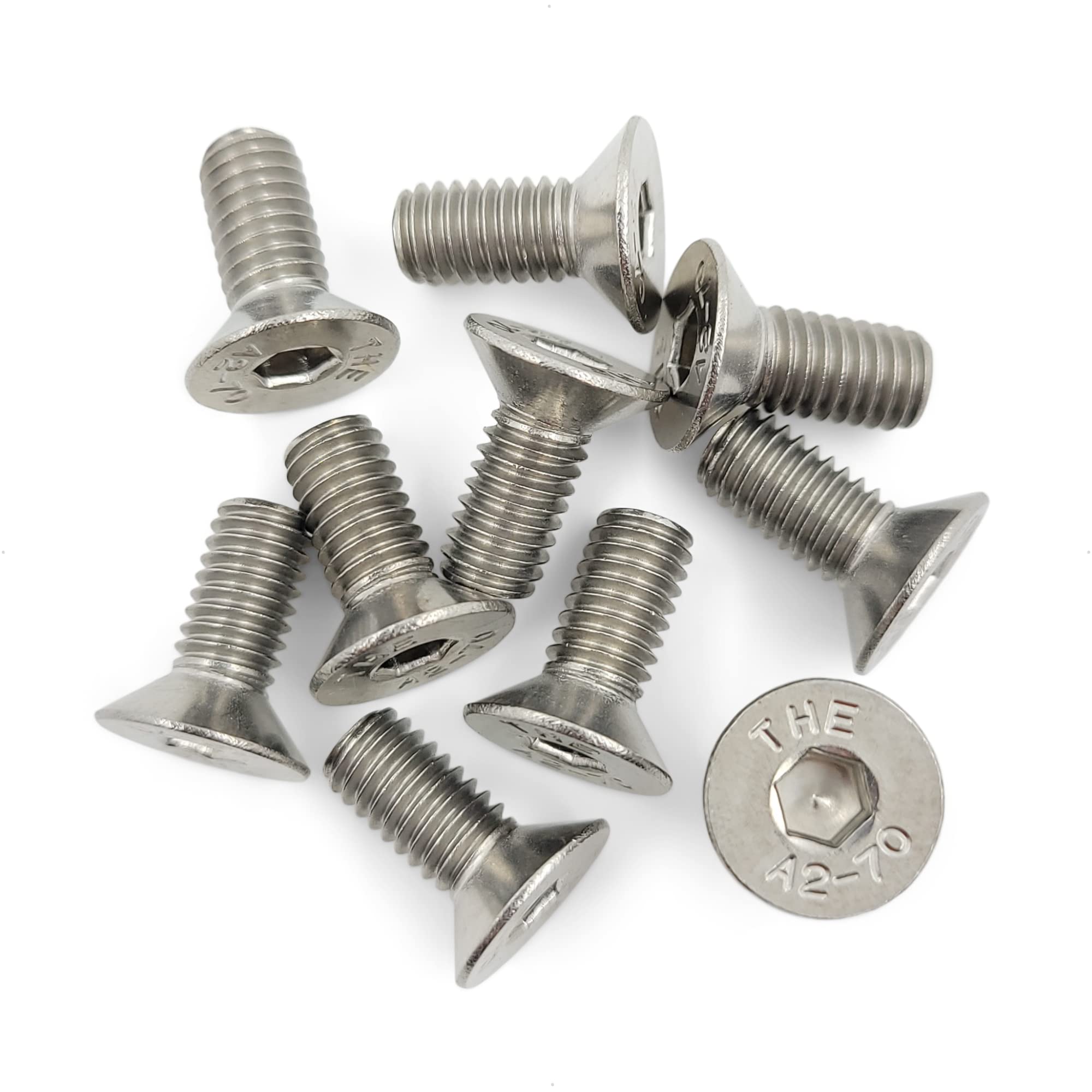 Disc Brake Rotor Screws Bolts - Replacement For Hyundai and KIA - Made of Stainless Steel (10 Pack)