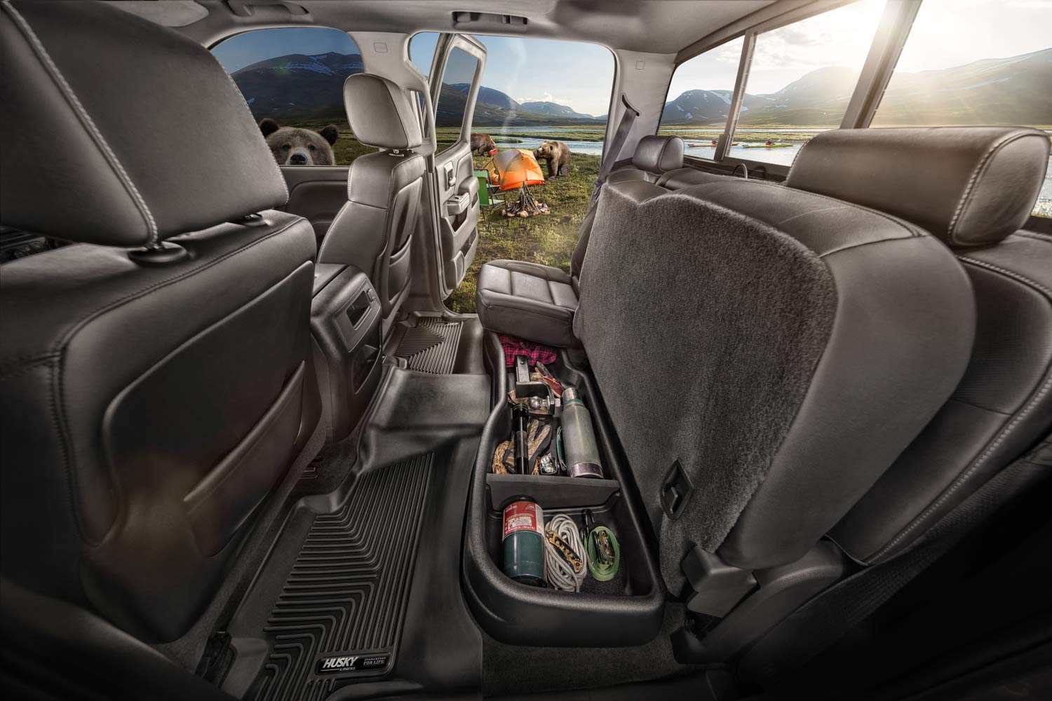 Husky Liners Gearbox - Under Seat Storage Box | Fits 2019-2024 Dodge Ram 1500 Crew Cab W/Factory Storage Box (Excludes Models W/