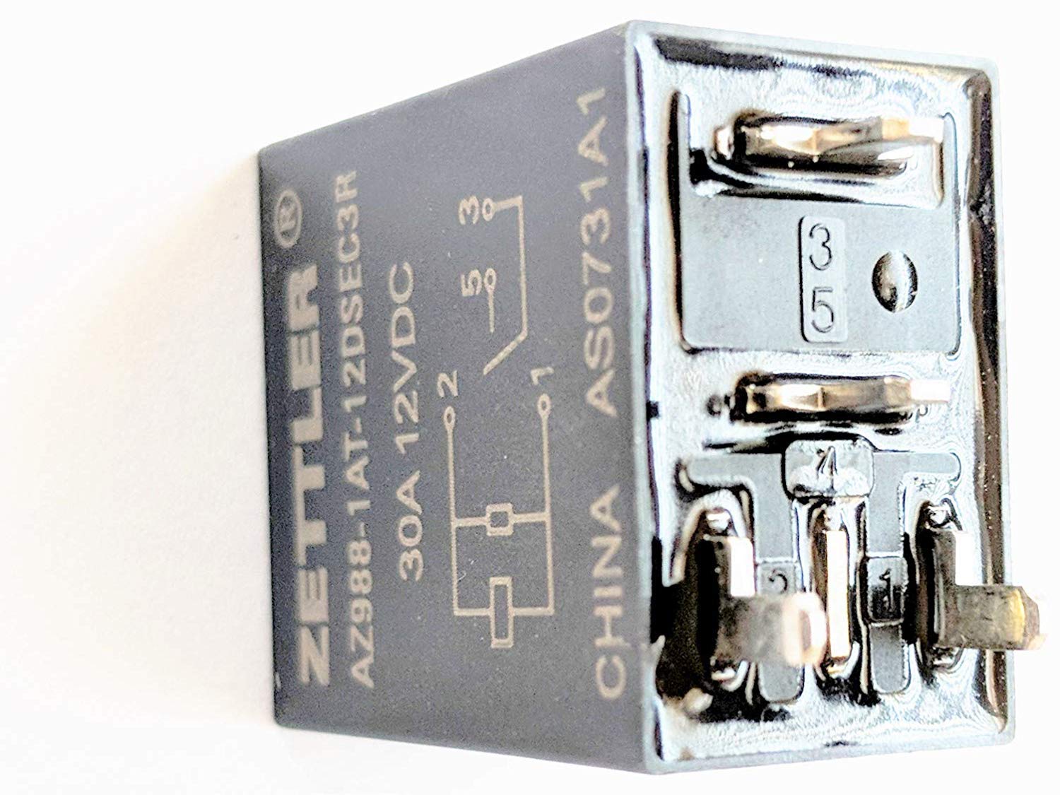 American Zettler Az988-1At-12Dsec3R Az988 Series 30 A Spst 12 Vdc Micro-Iso Pcb Terminal Automotive Relay - 3 Item(S) (3)