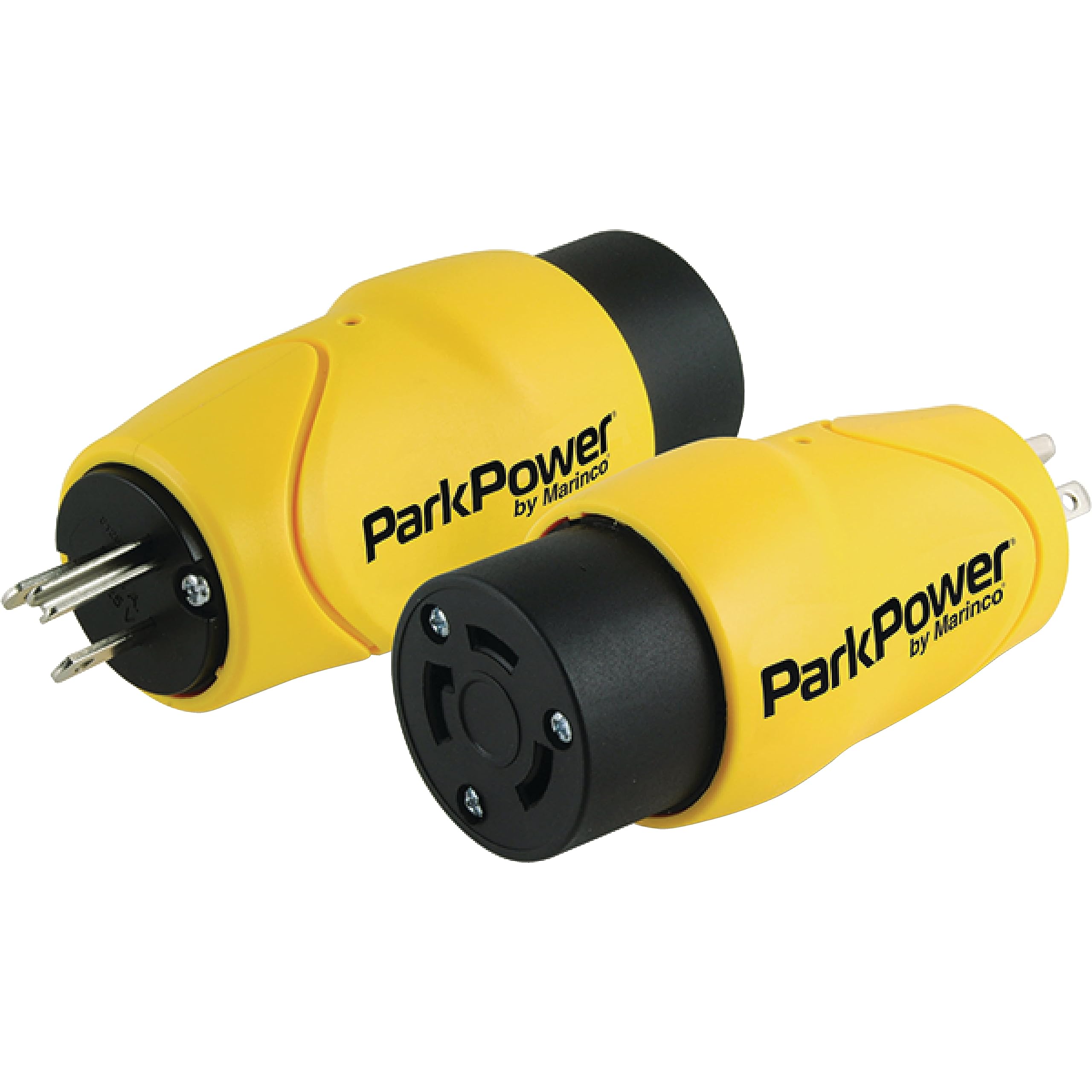 Marinco Parkpower S15-30Rv 15 Amp, 125V Straight-Blade Male Plug To 30 Amp, 125V Locking Female Side One-Piece Twist-Lock Adapte