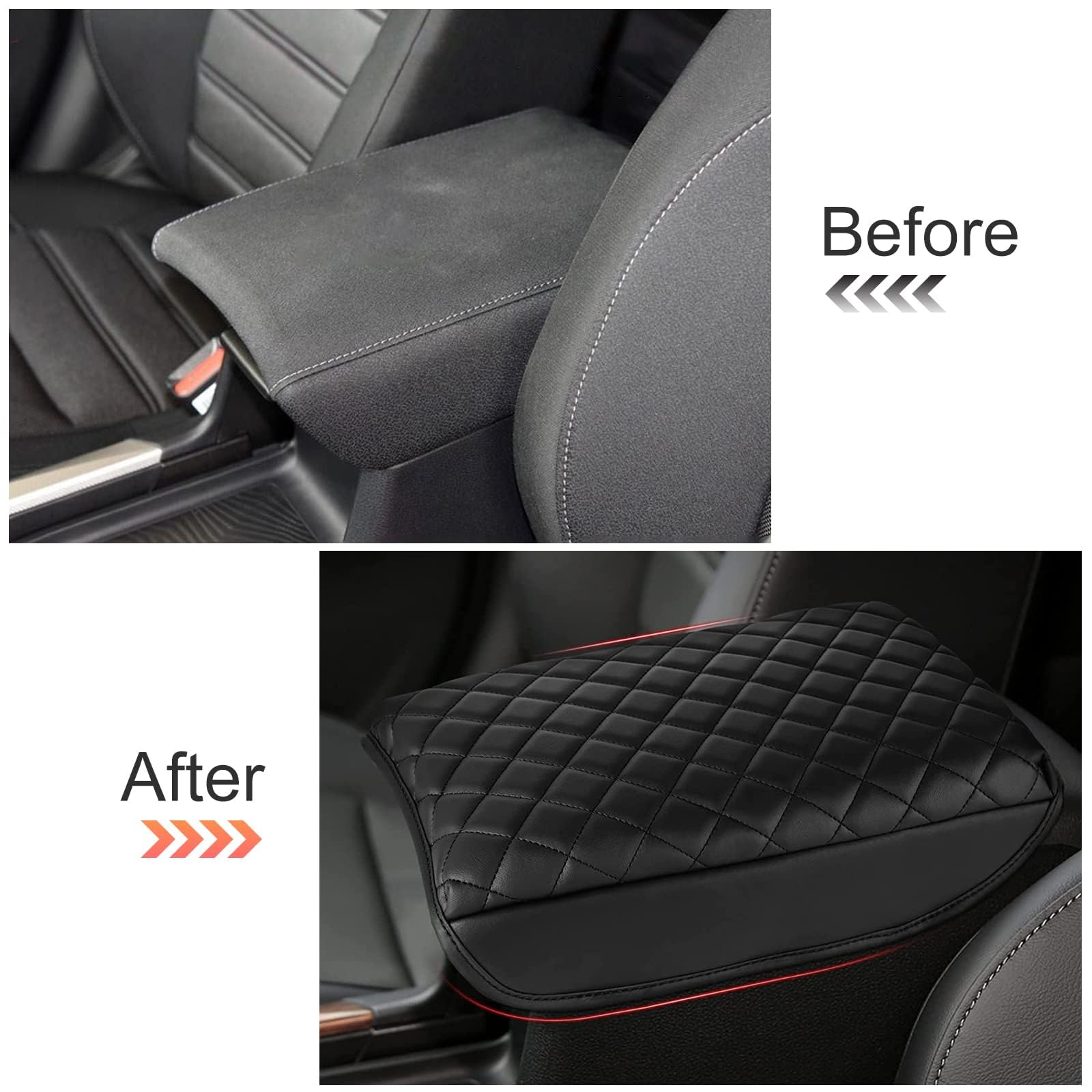 Aomsazto Center Console Armrest Cover For 2023-2024 Honda Crv Black