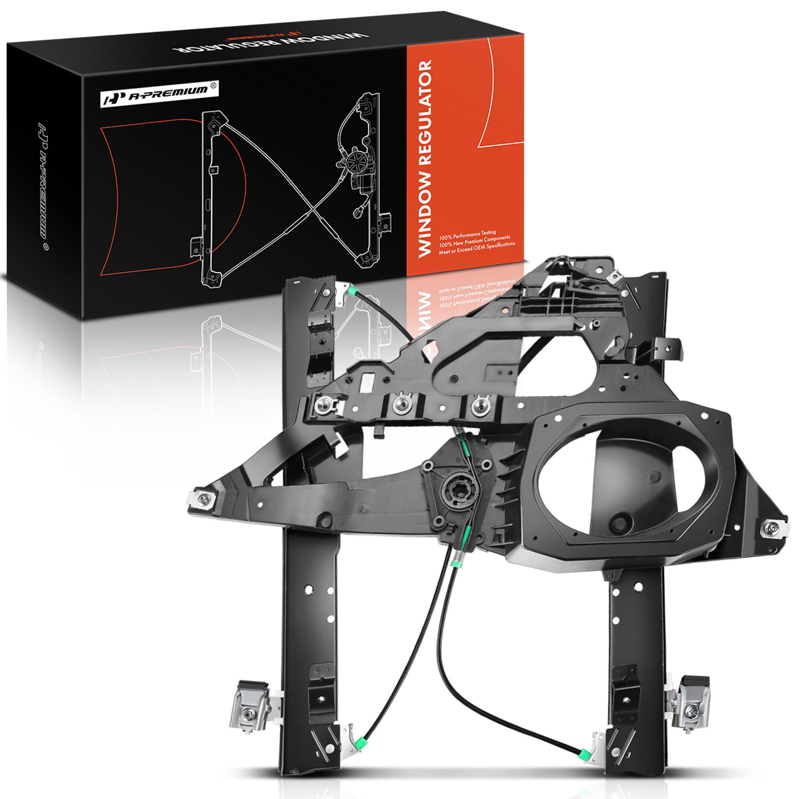 A-Premium Power Window Regulator With Panel Without Motor Replacement For Ford Expedition Lincoln Navigator 2007-2017 Front Left