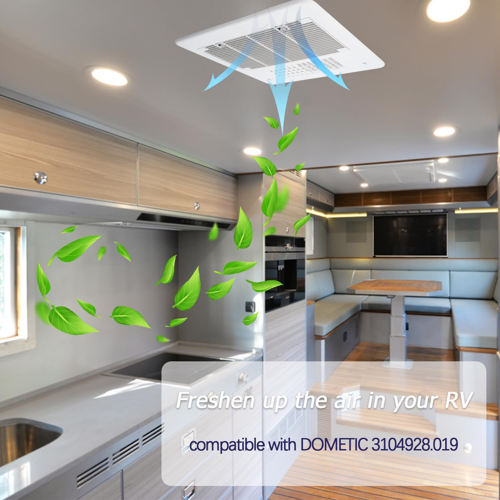 Dianrui 2 Pcs Rv For Dometic A/C Vent Cover Replacement, Duo-Therm Air Conditioner Grille Replacement For Dometic 3104928.019 Wi