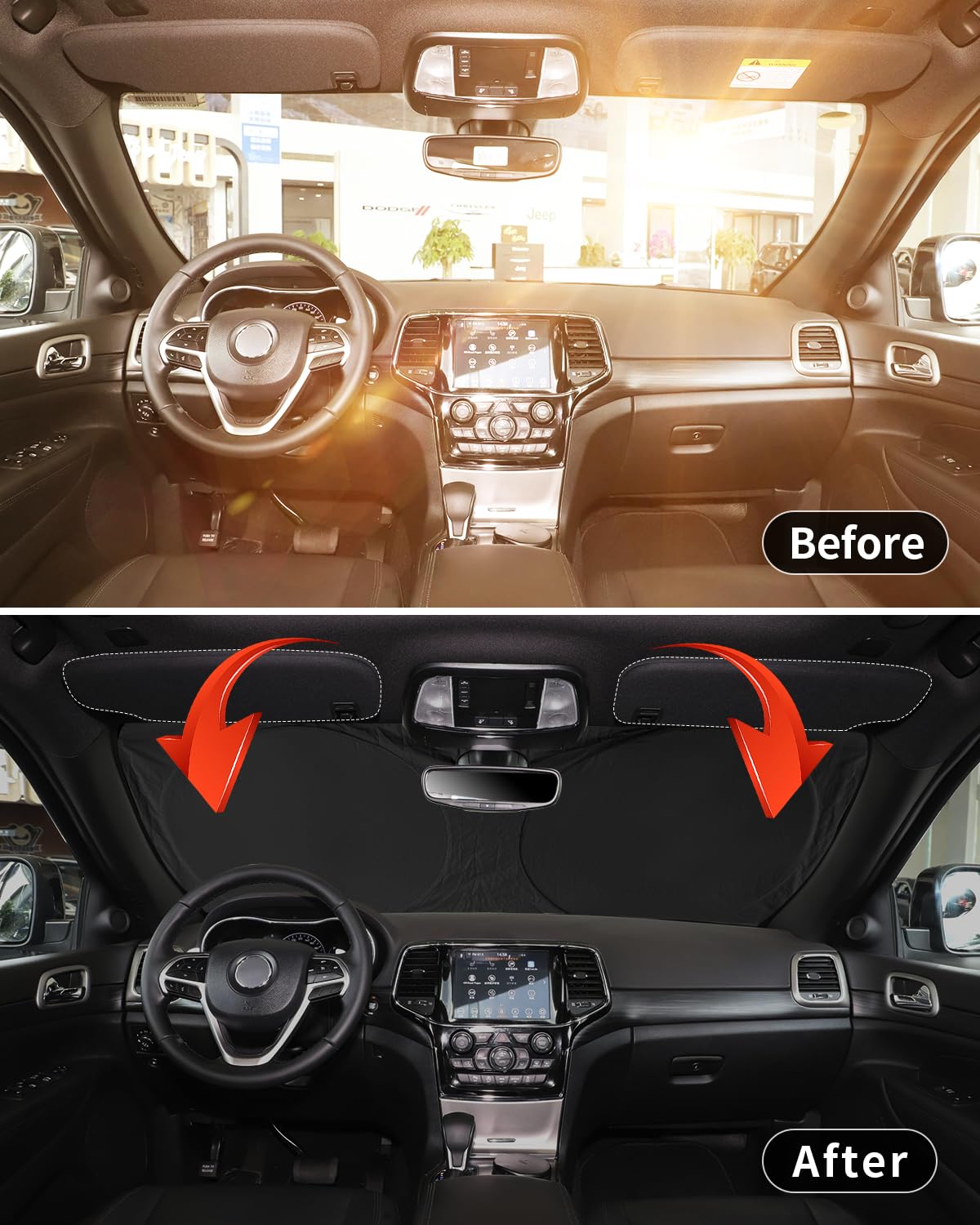 Insauto For Altima 2024 Windshield Sun Shade Sunshade For Nissan Altima Sedan 2019-2022 2023 Windshield Cover Front Window Sun S