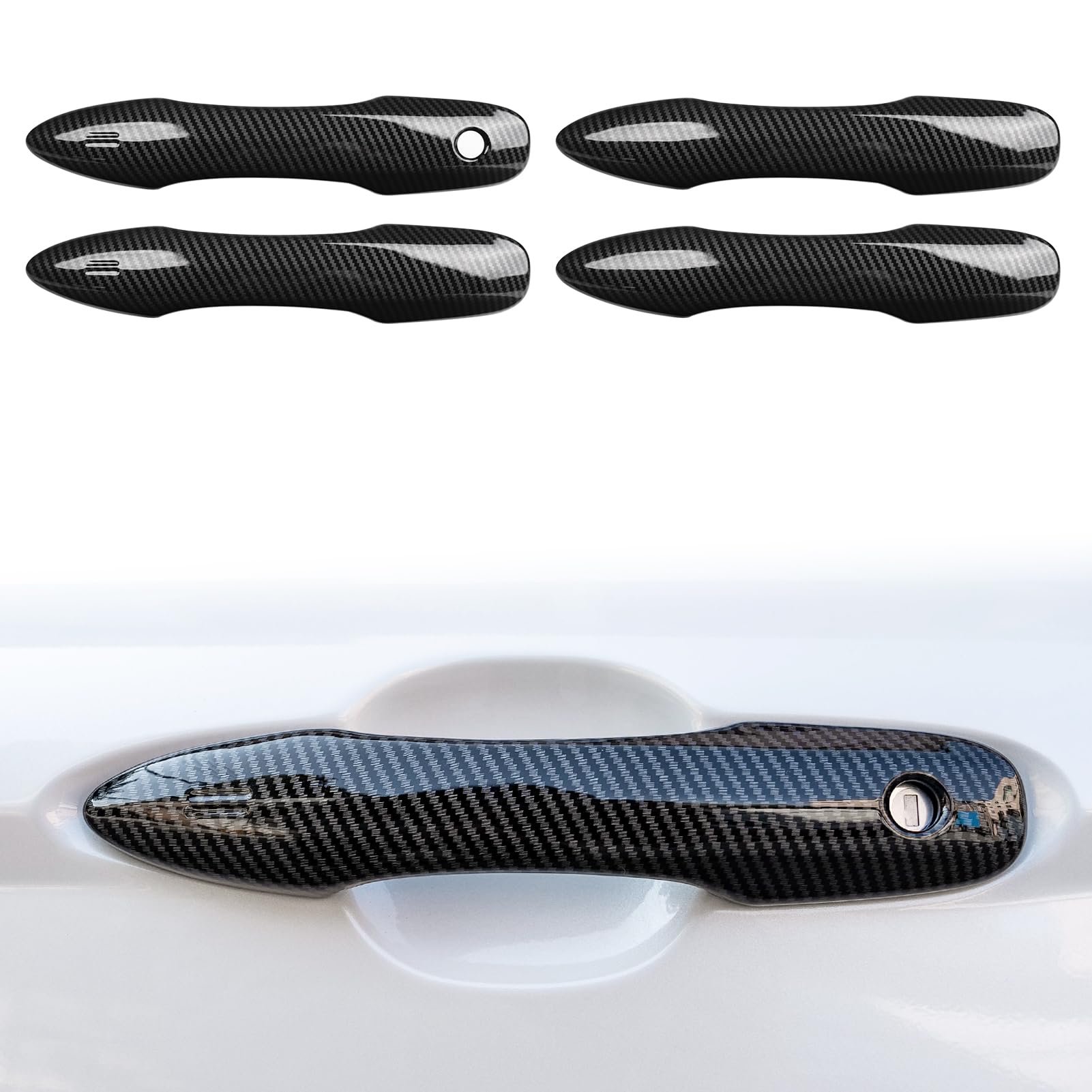 Cke No Adhesive Snap-On Compatible With Toyota Camry 2025-2018 For Corolla Corolla Cross Avalon Accessories Car Exterior Door Ha